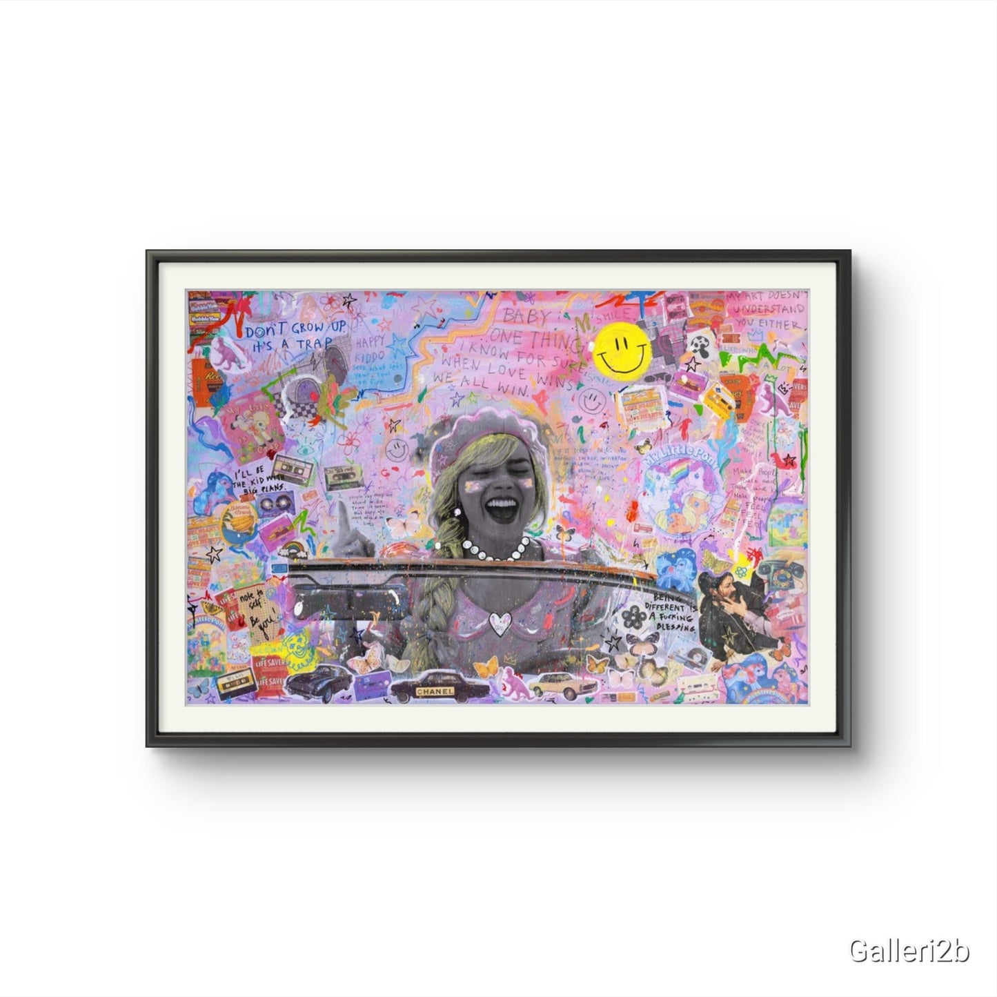 Bilde av JfPainting "Barbie" NYTT TRYKK laget av Julia Flak, popart kunst fra Galleri2b