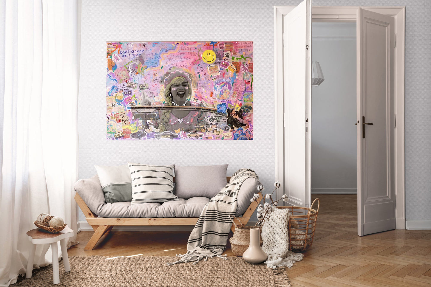 Bilde av JfPainting "Barbie" Originalen laget av Julia Flak, popart kunst fra Galleri2b