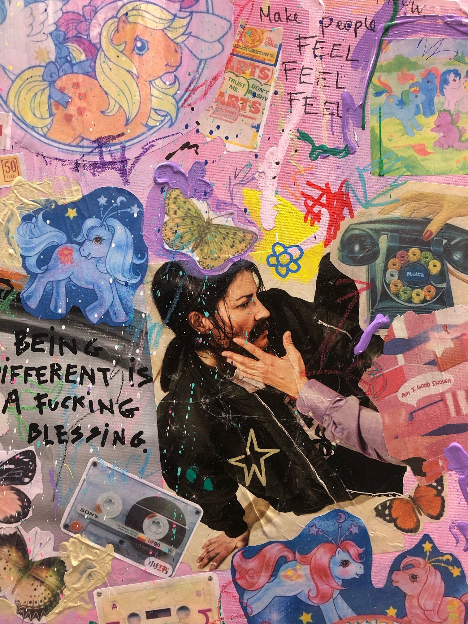 Bilde av JfPainting "Barbie" Originalen laget av Julia Flak, popart kunst fra Galleri2b