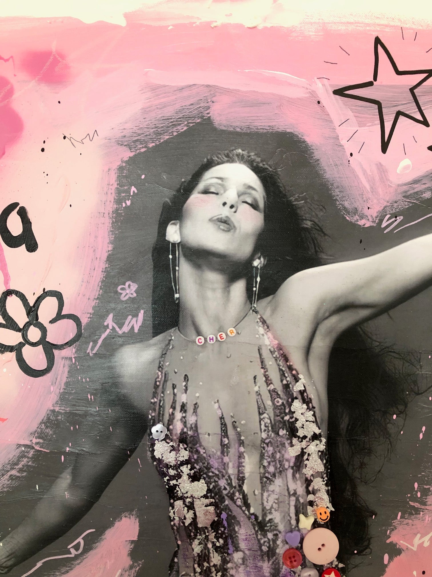 Bilde av JfPainting "Cher" Originalen laget av Julia Flak, popart kunst fra Galleri2b