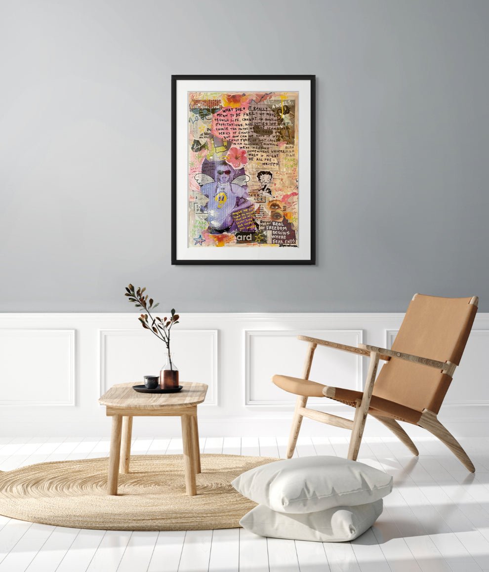 Bilde av Fake News – Original kunstverk av JFpaintings | Galleri2B laget av Julia Flak, popart kunst fra Galleri2b