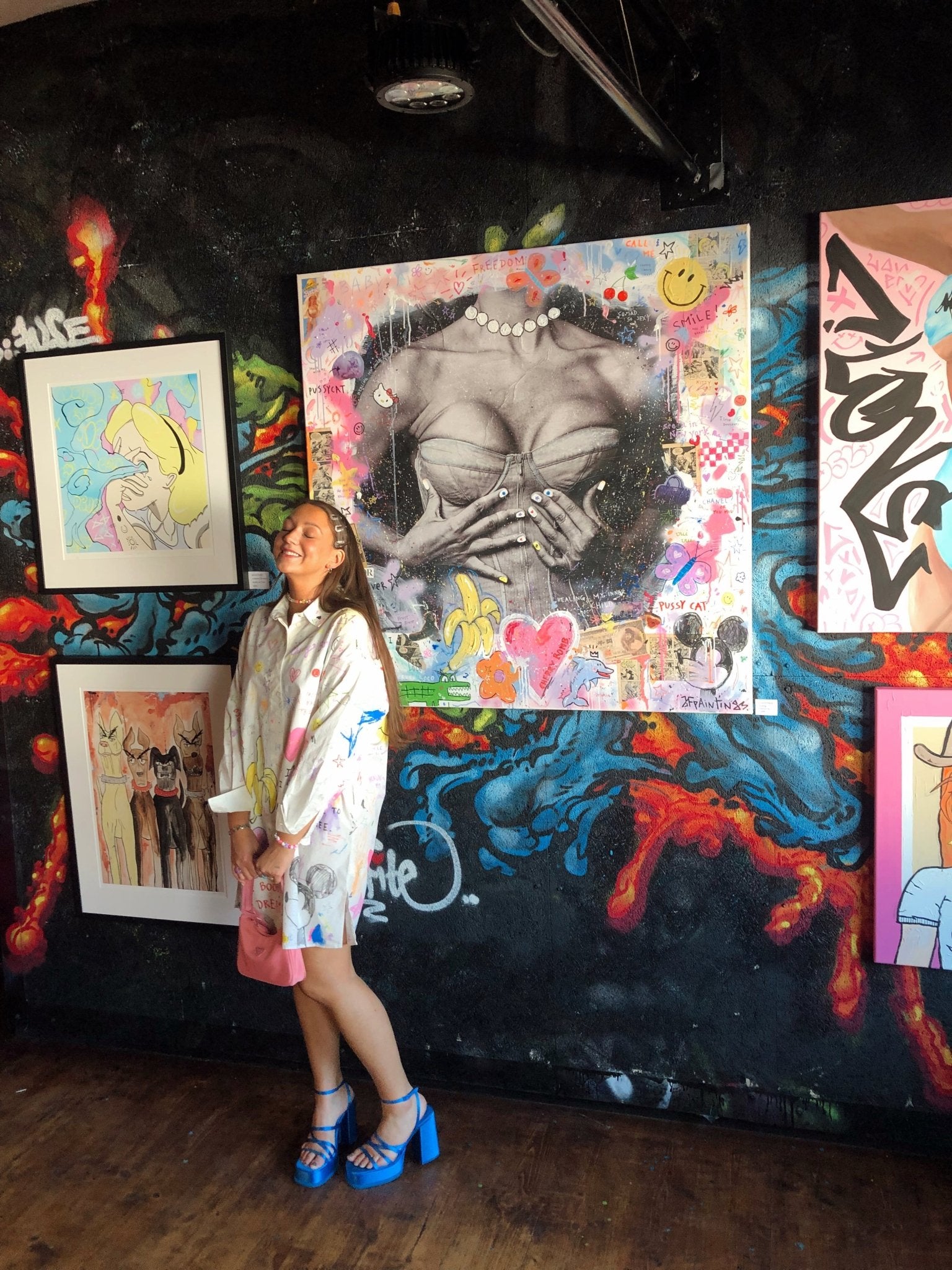 Bilde av JfPainting "Healing" SOLGT laget av Julia Flak, popart kunst fra Galleri2b