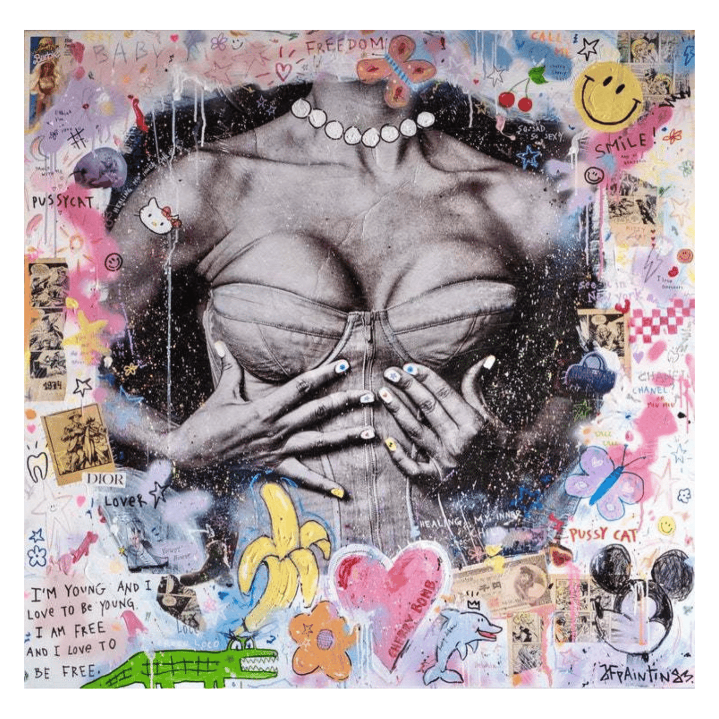 Bilde av JfPainting "Healing" Trykk laget av Julia Flak, popart kunst fra Galleri2b