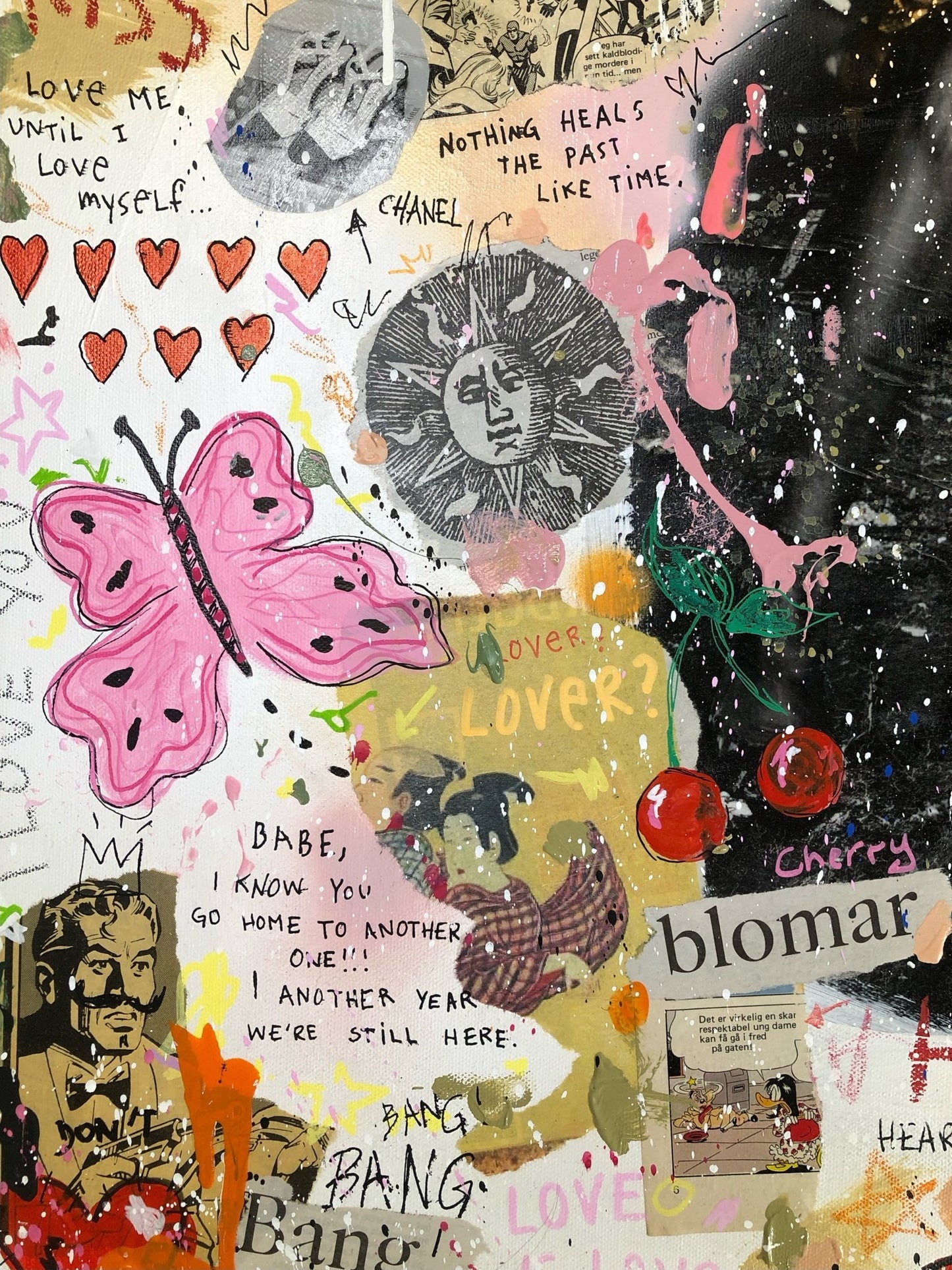 Bilde av JfPainting "Heartbreaker" Originalen laget av Julia Flak, popart kunst fra Galleri2b