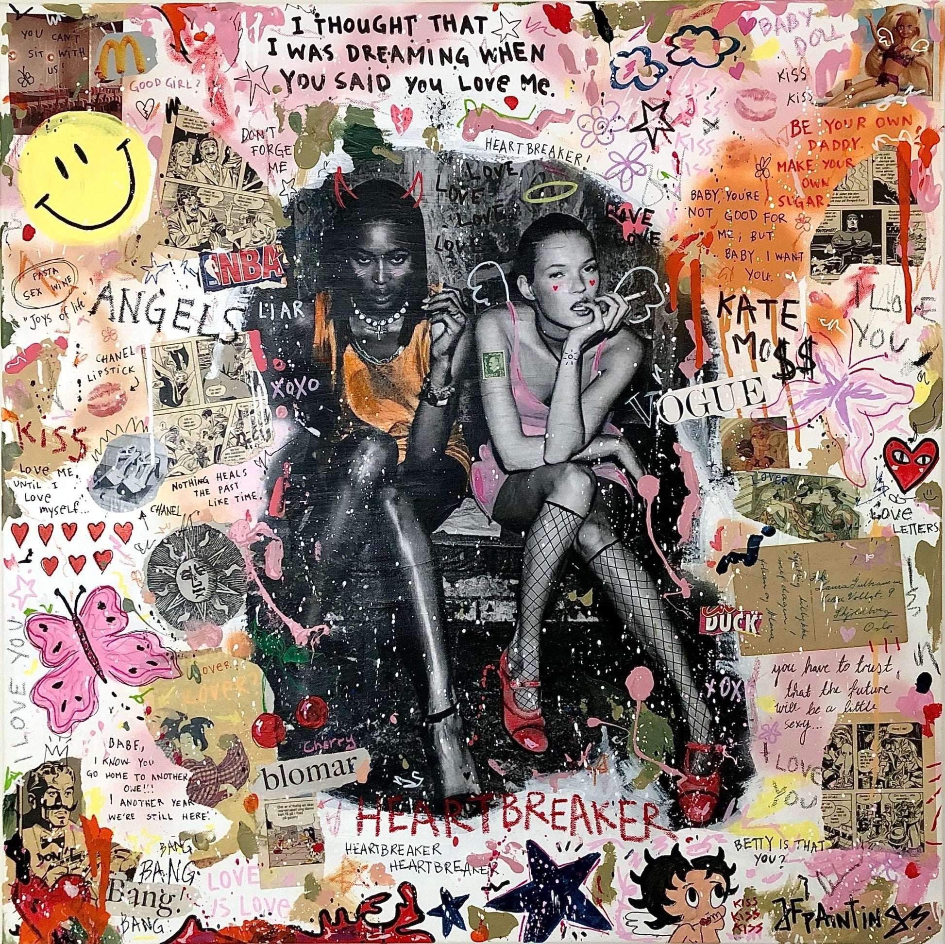 Bilde av JfPainting "Heartbreaker" Originalen laget av Julia Flak, popart kunst fra Galleri2b