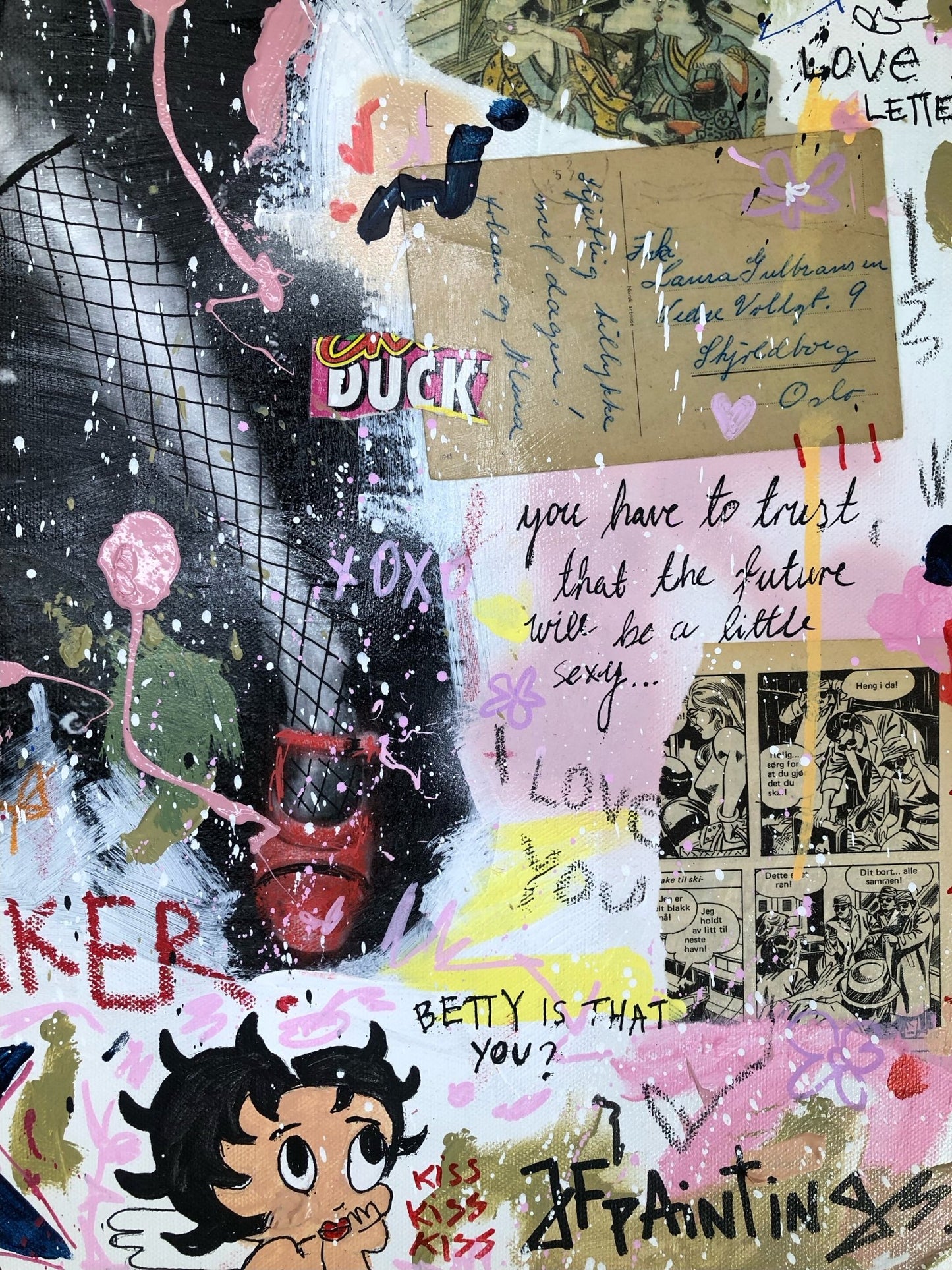 Bilde av JfPainting "Heartbreaker" Originalen laget av Julia Flak, popart kunst fra Galleri2b