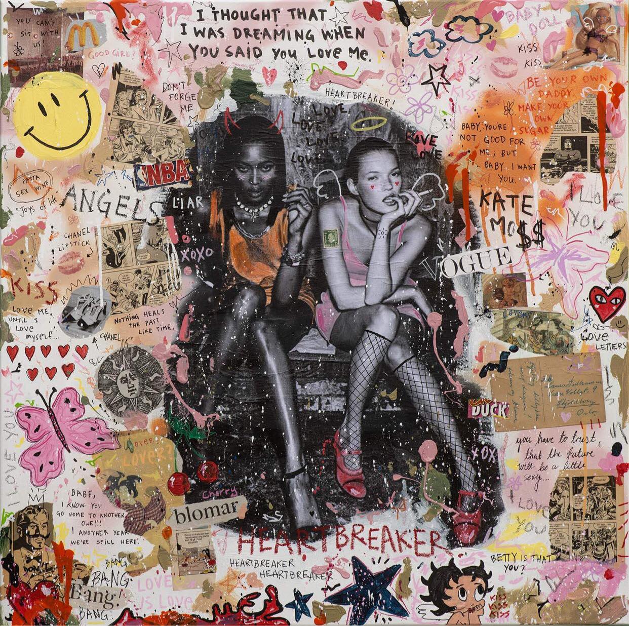 Bilde av JfPainting "Heartbreaker" Trykk laget av Julia Flak, popart kunst fra Galleri2b