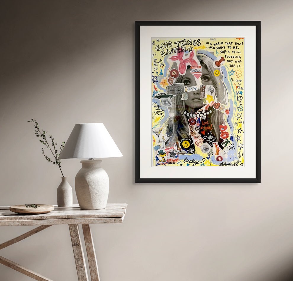 Bilde av JfPainting "Lucky" laget av Julia Flak, popart kunst fra Galleri2b