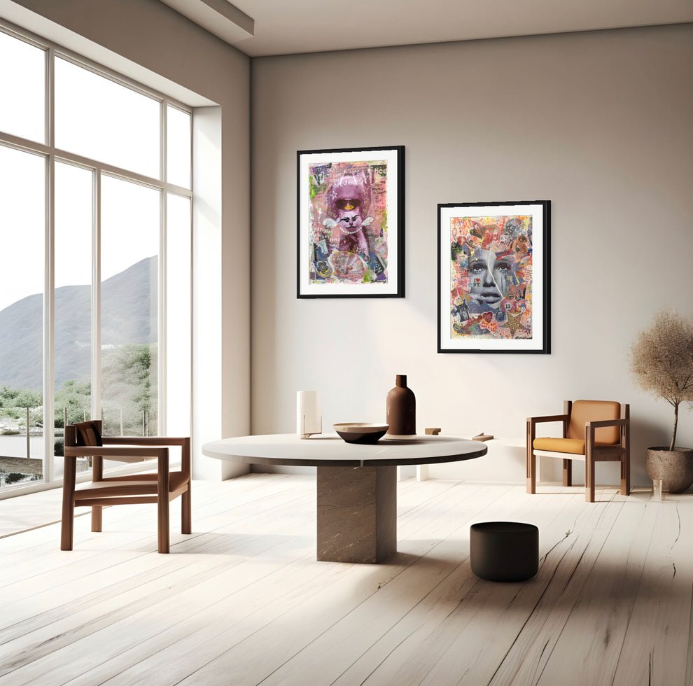 Bilde av JfPainting "Pussycat" laget av Julia Flak, popart kunst fra Galleri2b