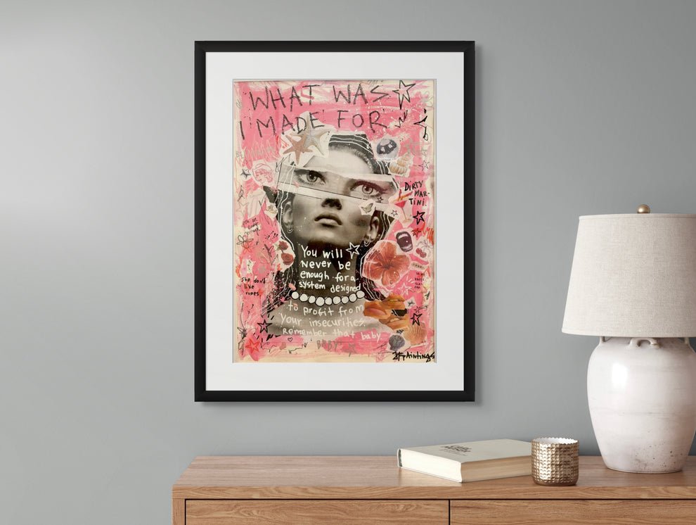 Bilde av JfPainting "What was i made for" laget av Julia Flak, popart kunst fra Galleri2b