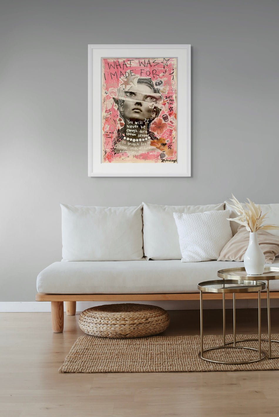 Bilde av JfPainting "What was i made for" laget av Julia Flak, popart kunst fra Galleri2b