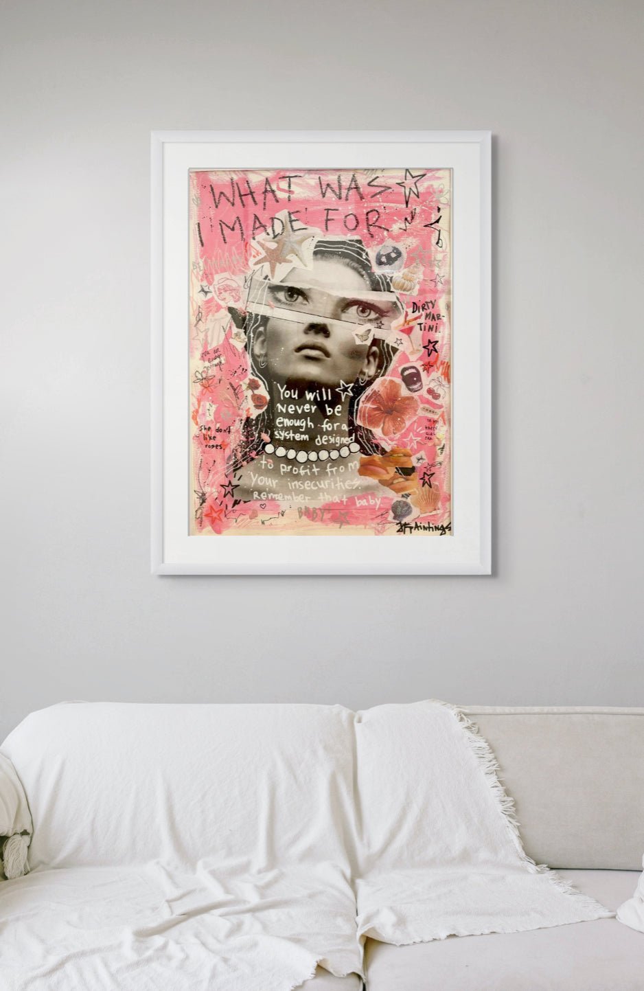 Bilde av JfPainting "What was i made for" laget av Julia Flak, popart kunst fra Galleri2b