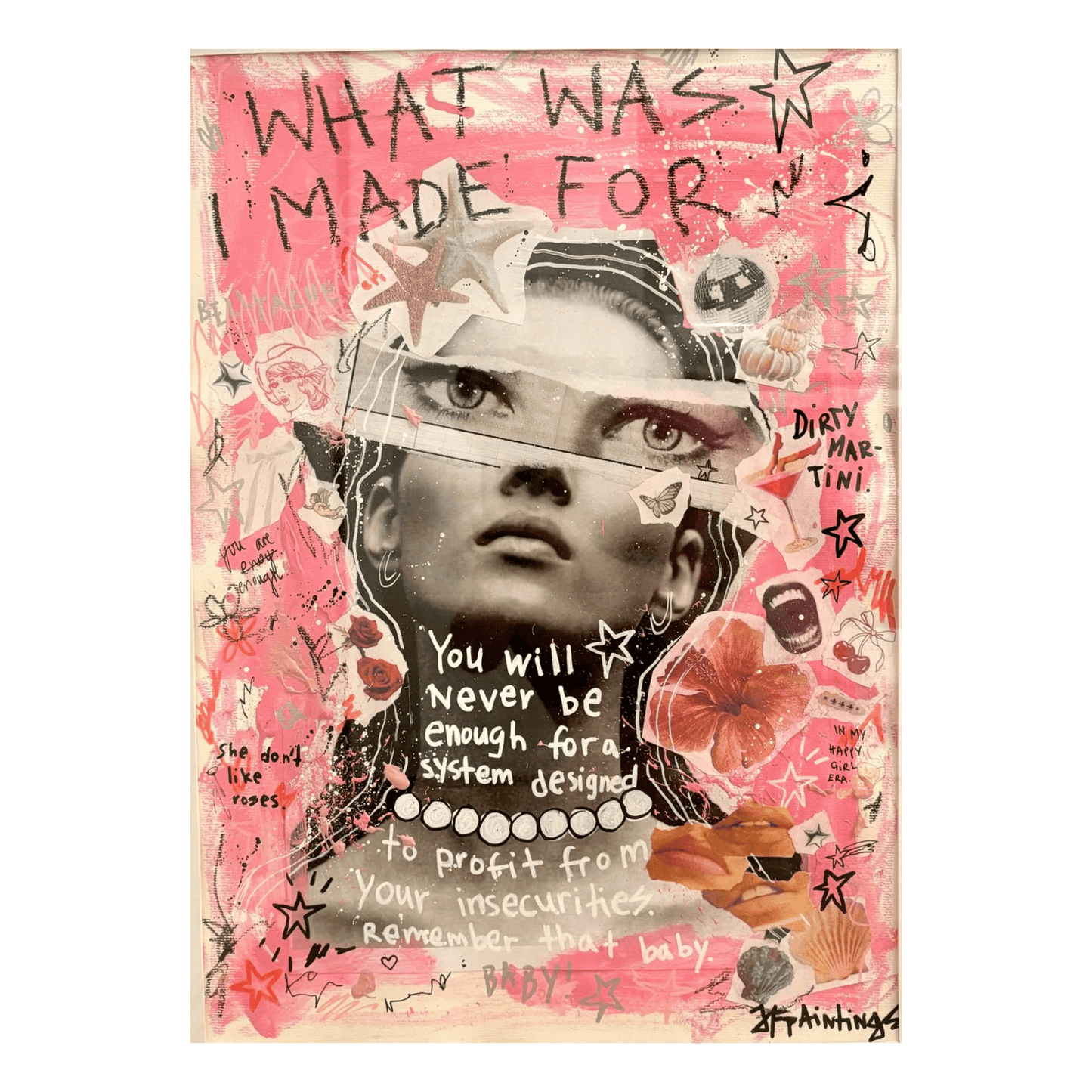 Bilde av JfPainting "What was i made for" laget av Julia Flak, popart kunst fra Galleri2b