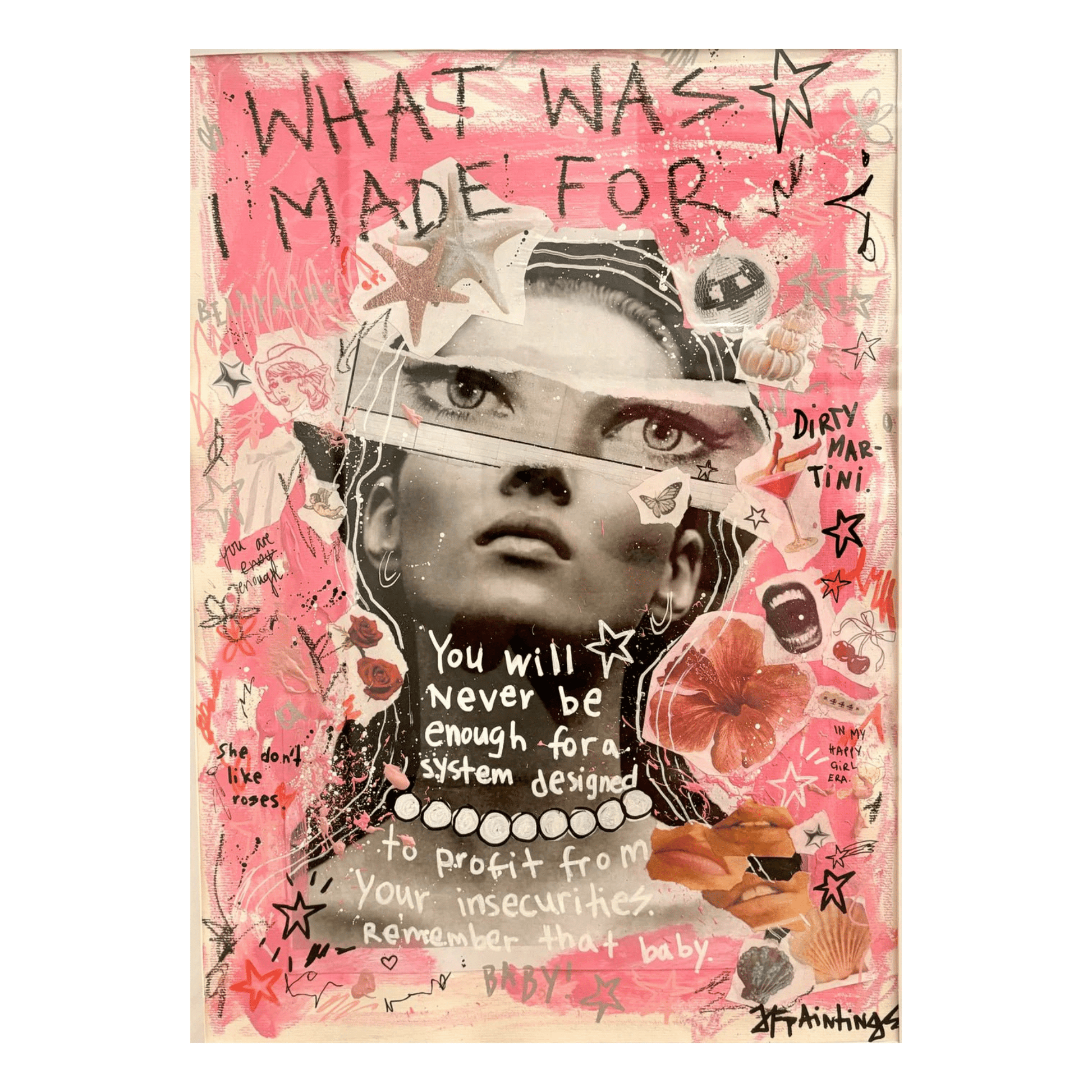 Bilde av JfPainting "What was i made for" laget av Julia Flak, popart kunst fra Galleri2b