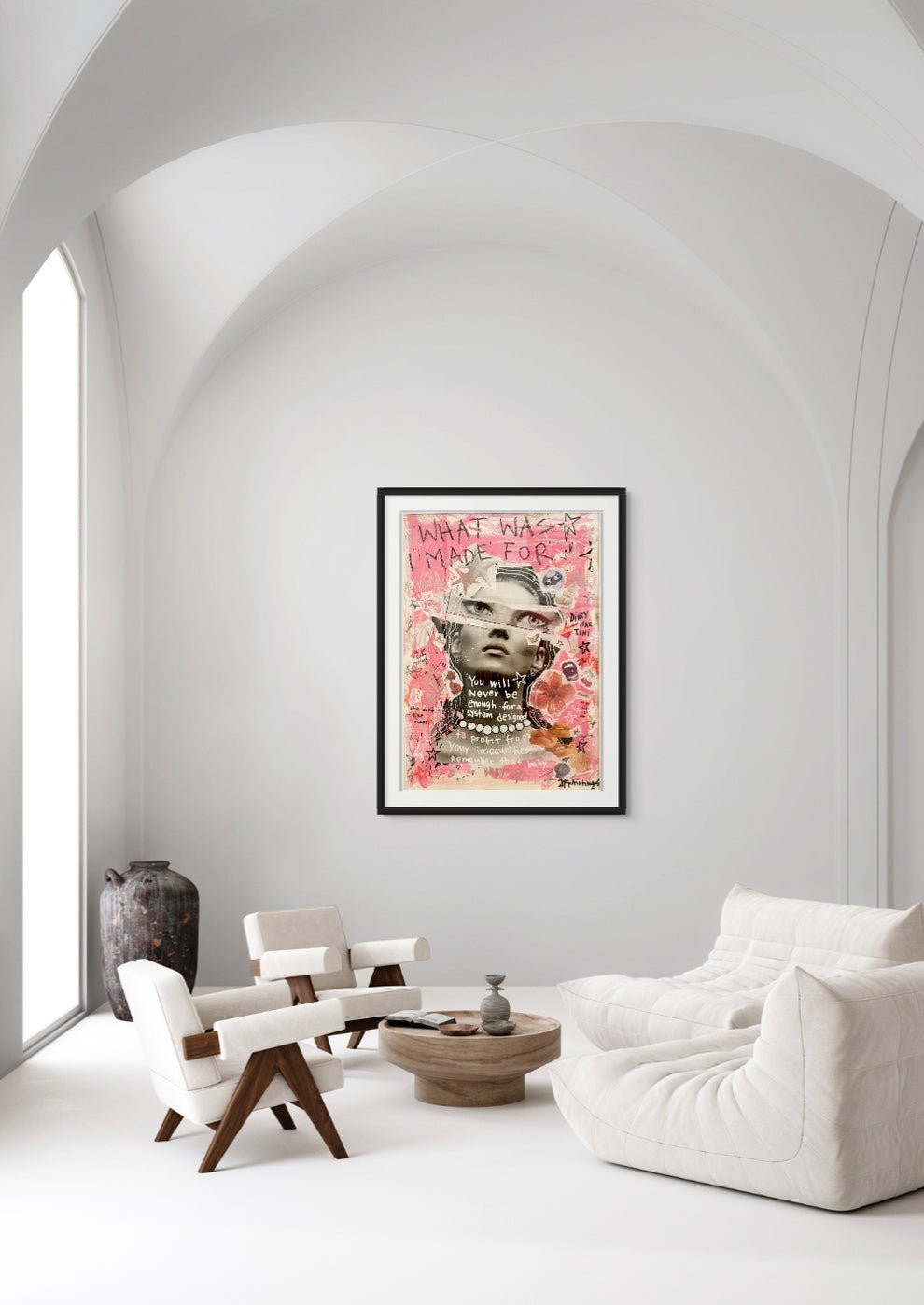 Bilde av JfPainting "What was i made for" laget av Julia Flak, popart kunst fra Galleri2b