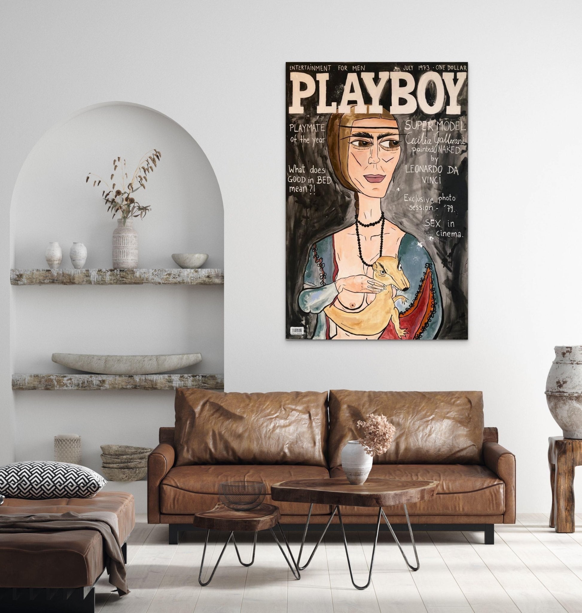 Bilde av JfPaintings "Playboy" Originalen laget av Julia Flak, popart kunst fra Galleri2b