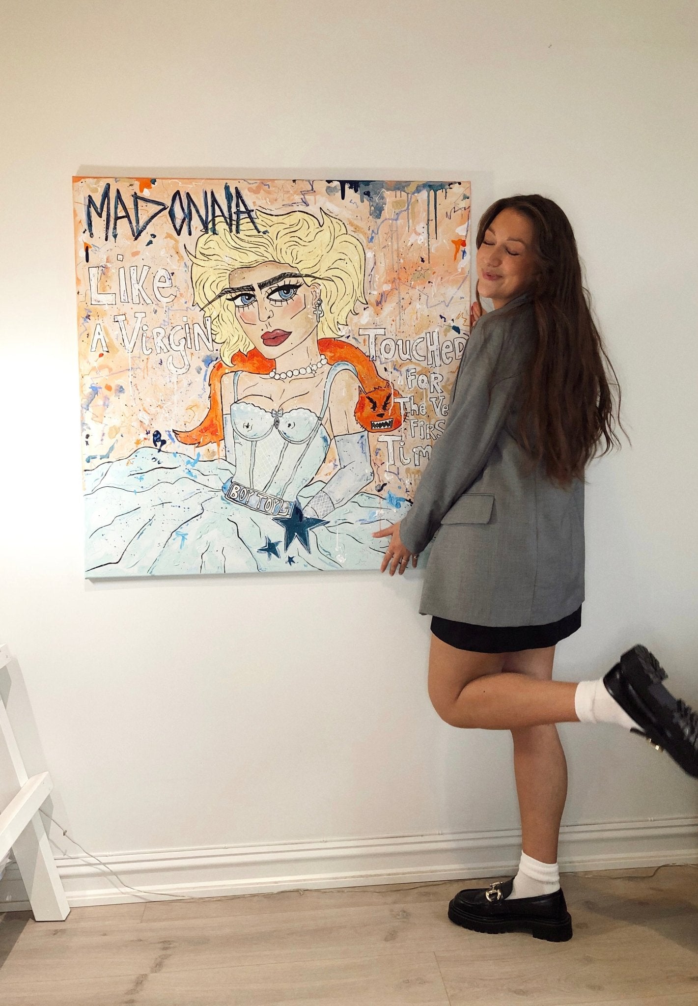 Bilde av Julia Flak "Madonna" laget av Julia Flak, popart kunst fra Galleri2b