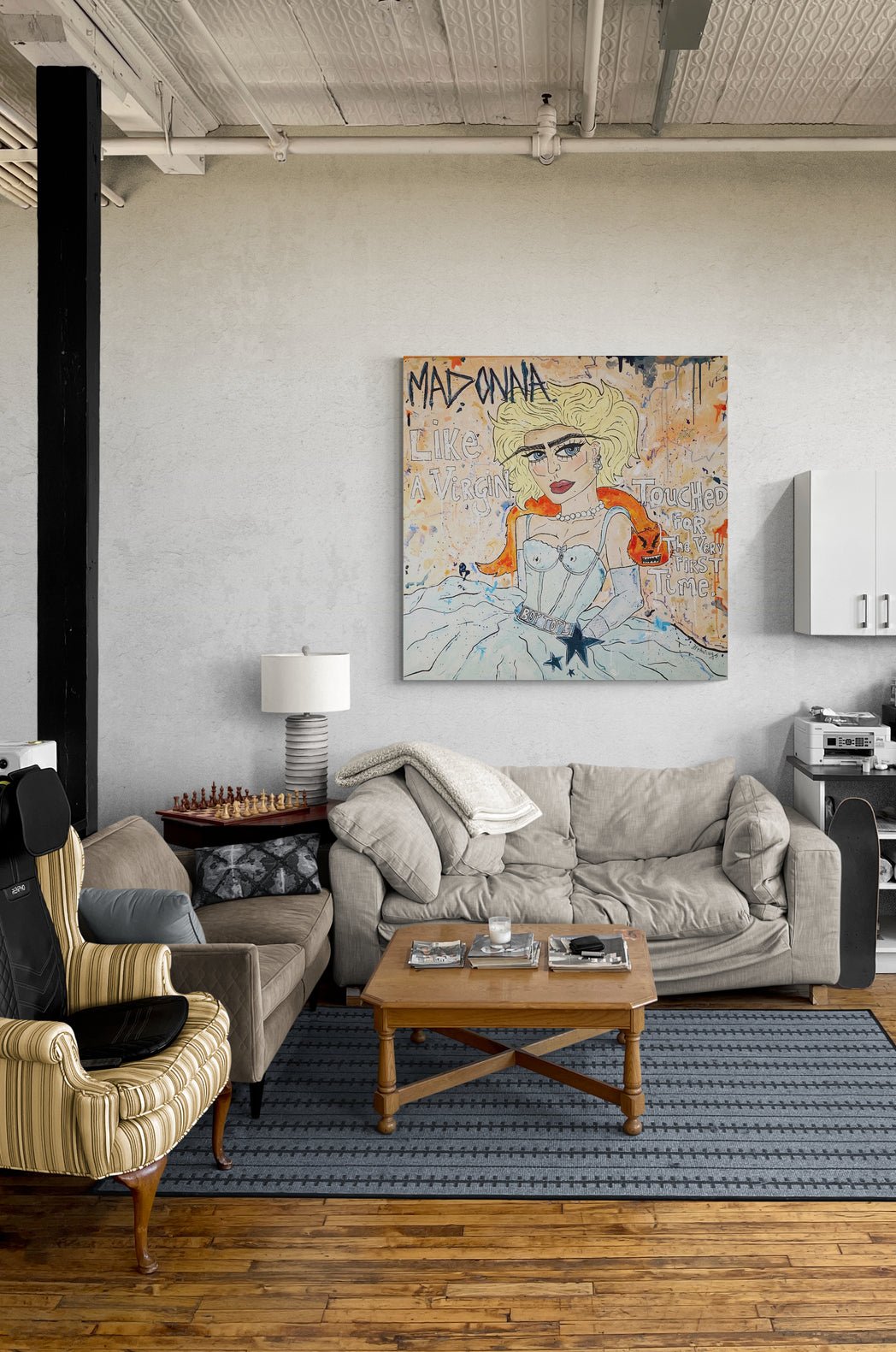 Bilde av Julia Flak "Madonna" laget av Julia Flak, popart kunst fra Galleri2b