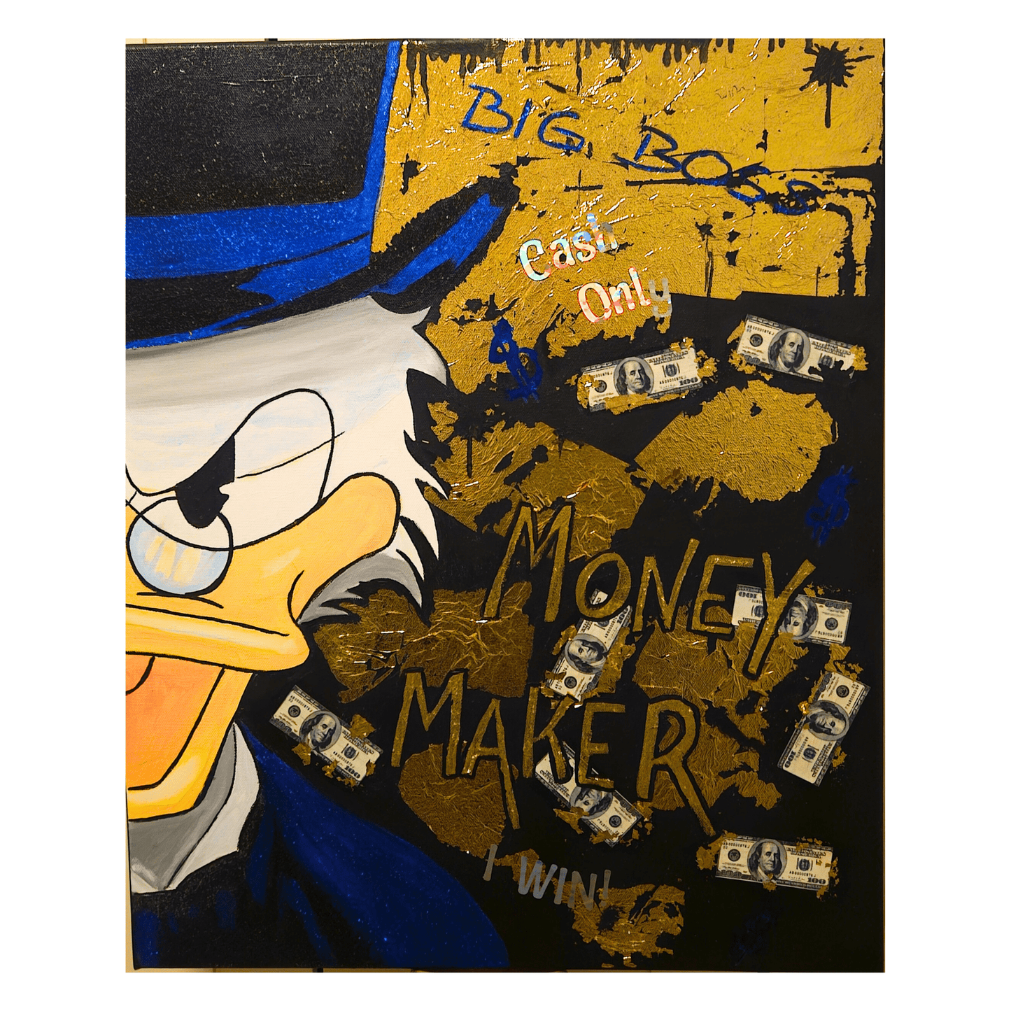 Bilde av Lene Yvonne "Money Maker" - Gjestekunstner laget av Lene Yvonne, popart kunst fra Galleri2b