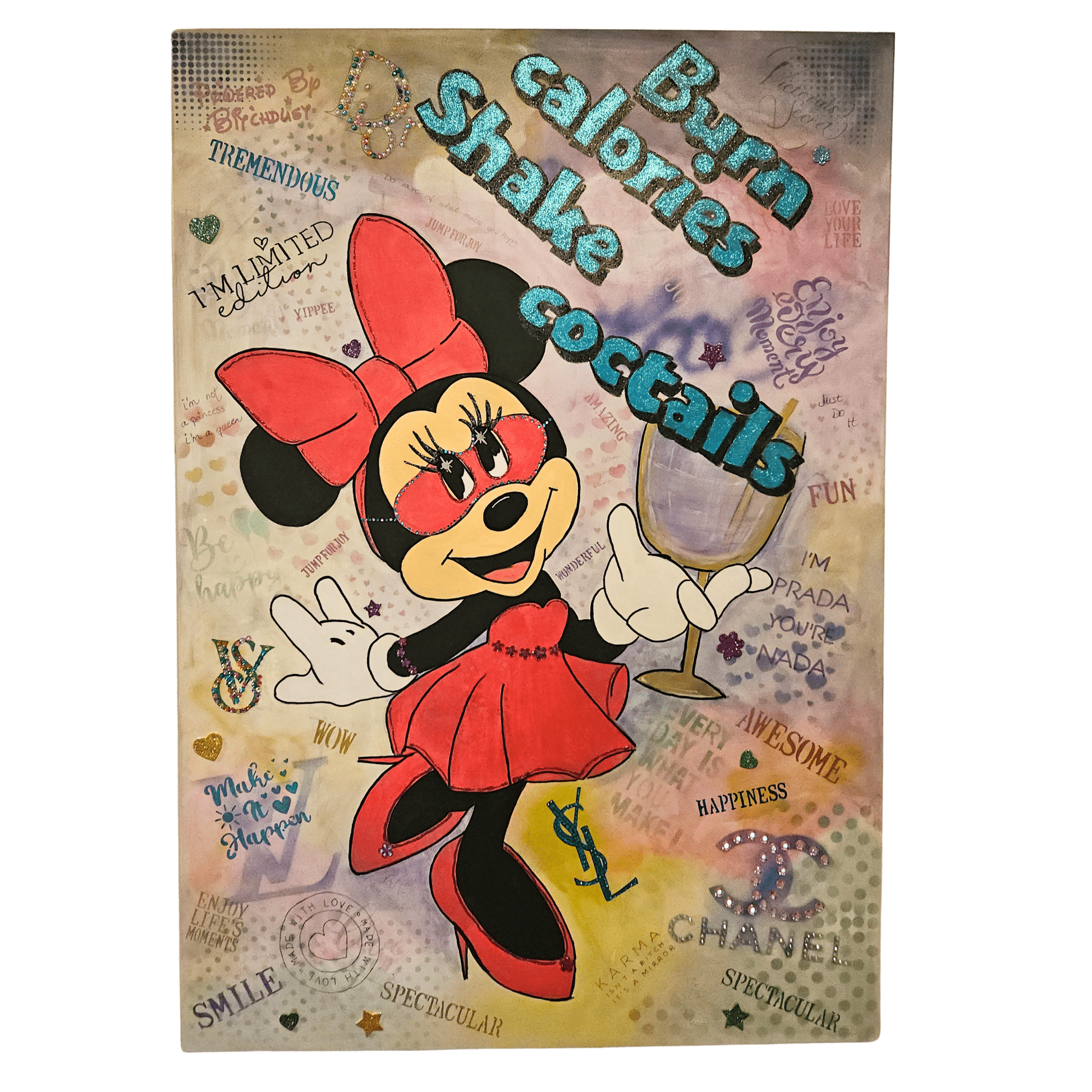 Bilde av Lene Yvonne "Shake Coctails" - Gjestekunstner laget av Lene Yvonne, popart kunst fra Galleri2b