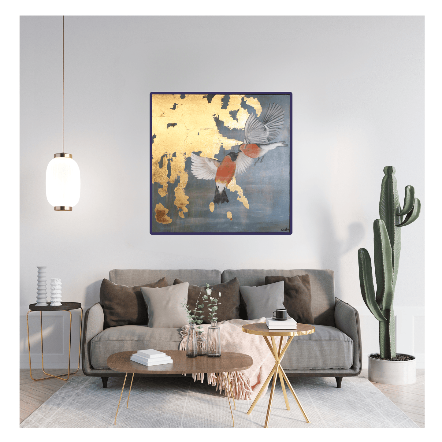 Bilde av "Lovebirds" – kunstverk av Tove Gulbrandsen laget av Tove Gulbrandsen, popart kunst fra Galleri2b