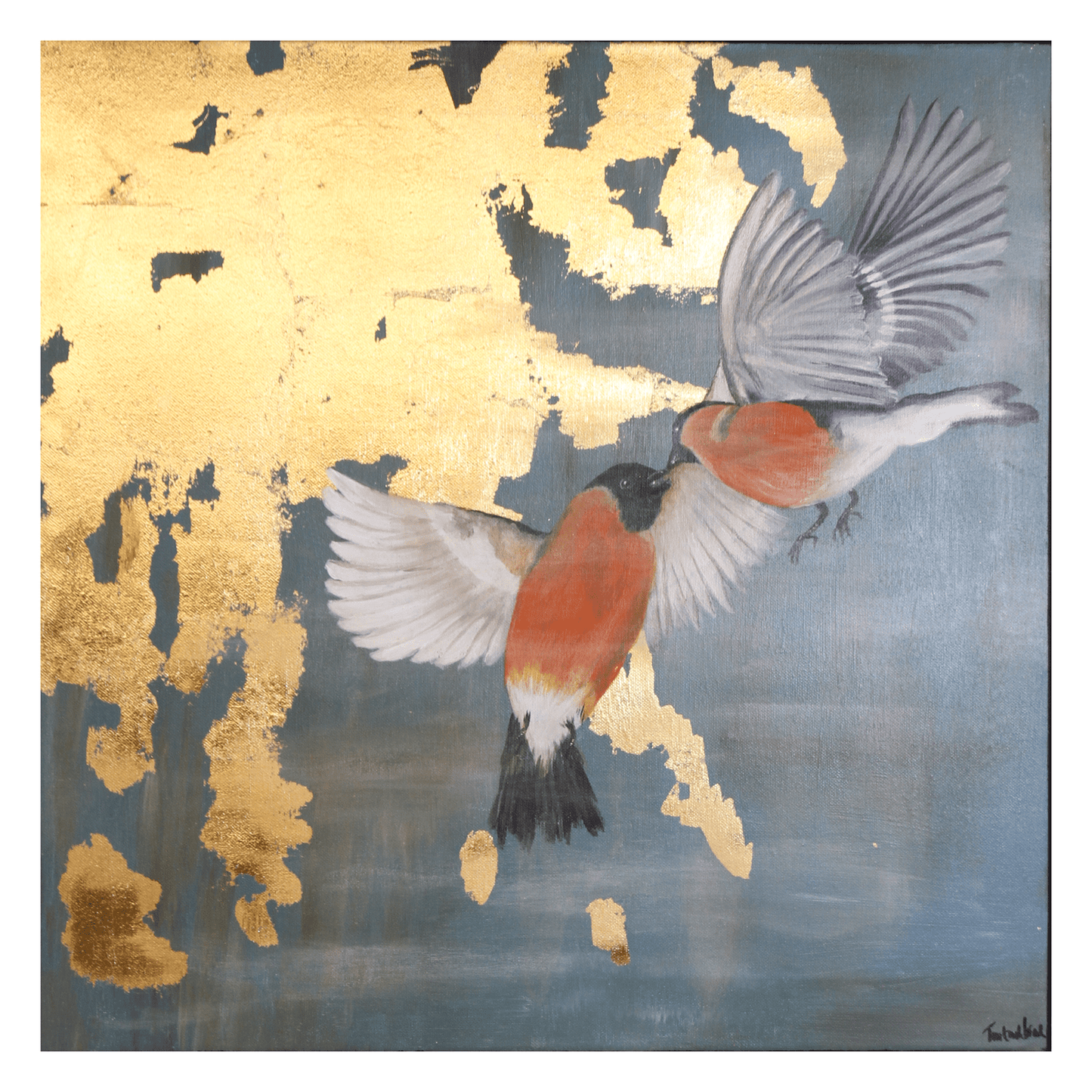 Bilde av "Lovebirds" – kunstverk av Tove Gulbrandsen laget av Tove Gulbrandsen, popart kunst fra Galleri2b