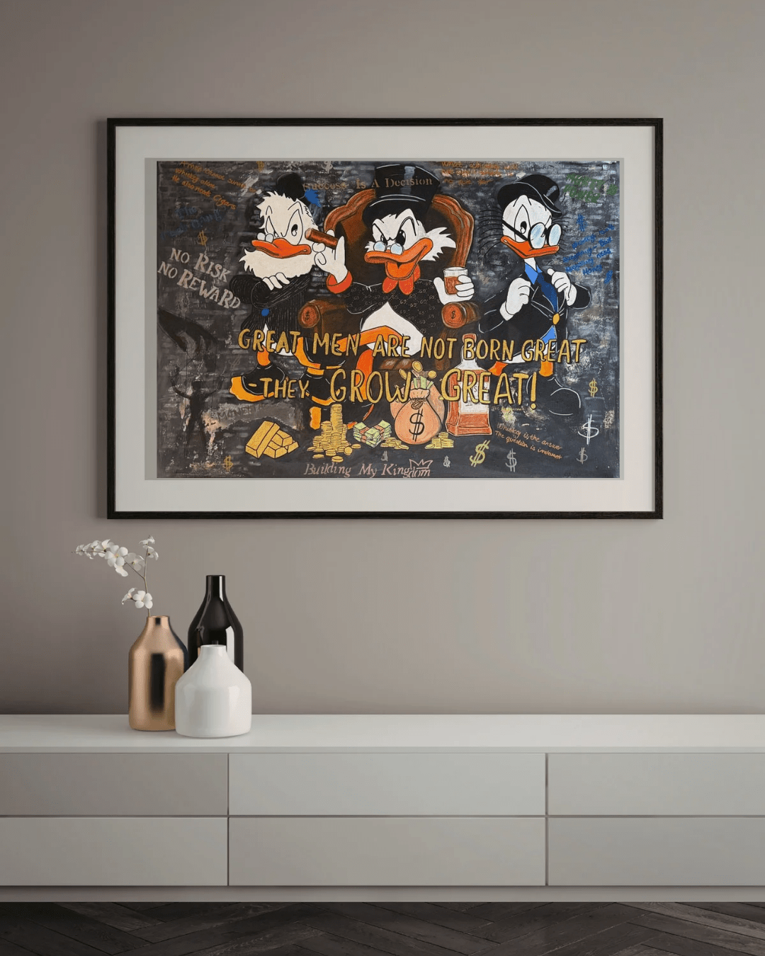 Bilde av LYF DUCKFATHER laget av LYF, popart kunst fra Galleri2b