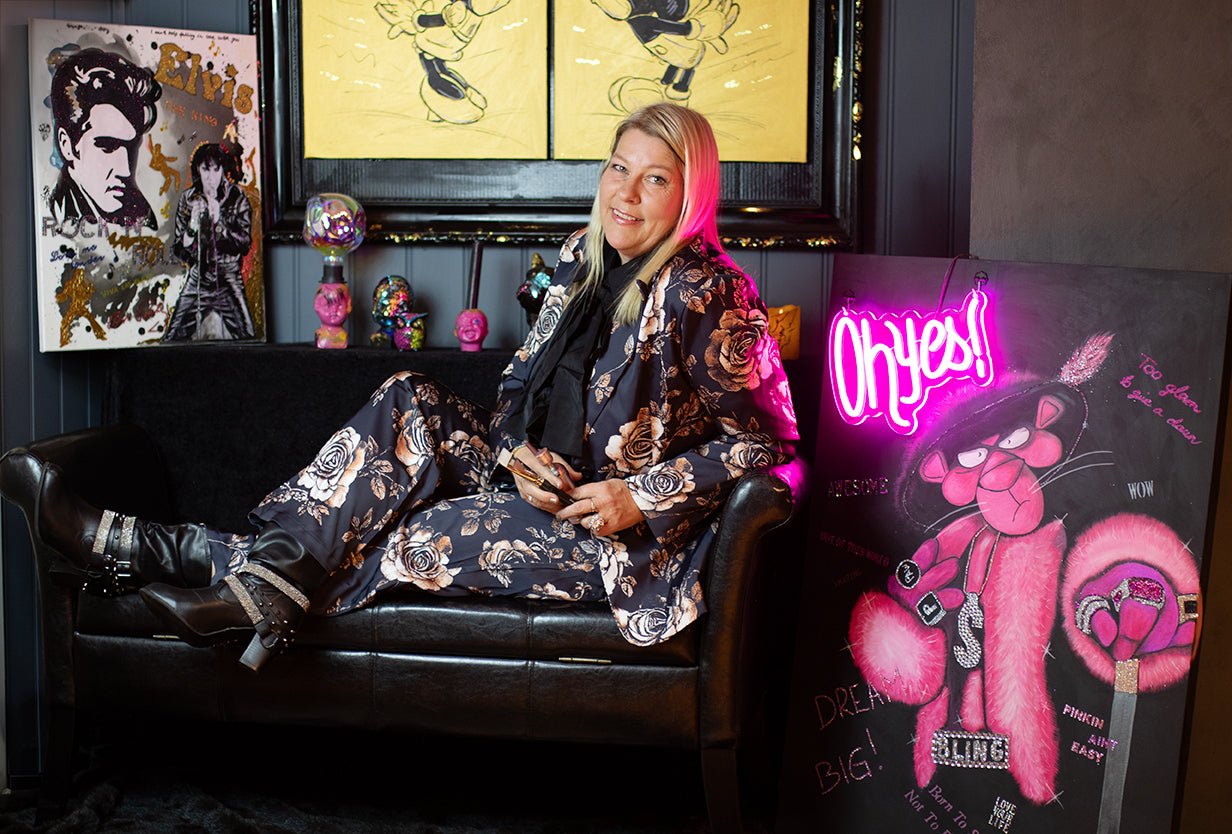 Bilde av LYF - Savior or Menace laget av LYF, popart kunst fra Galleri2b