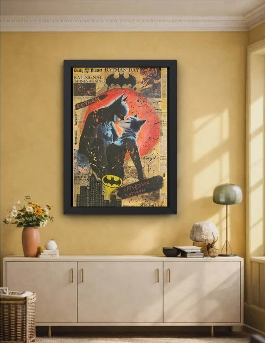 Bilde av LYF - The Bat And The Cat laget av LYF, popart kunst fra Galleri2b