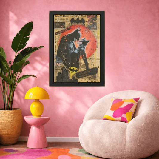 Bilde av LYF - The Bat And The Cat laget av LYF, popart kunst fra Galleri2b
