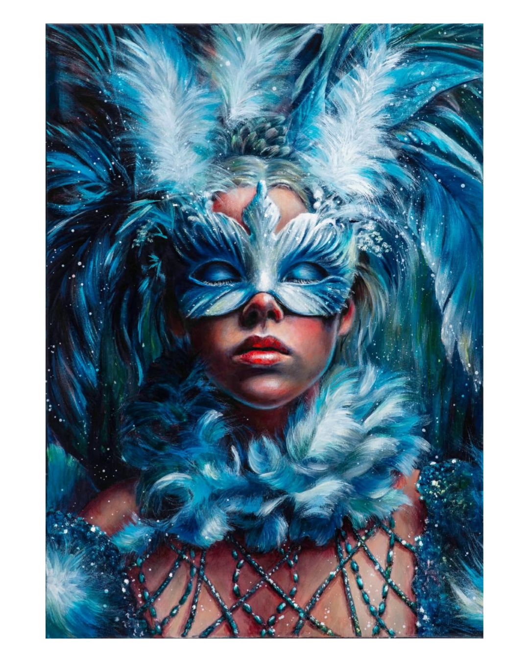 Bilde av Marit Spilde - Feathered Recilience laget av Marit Spilde, popart kunst fra Galleri2b