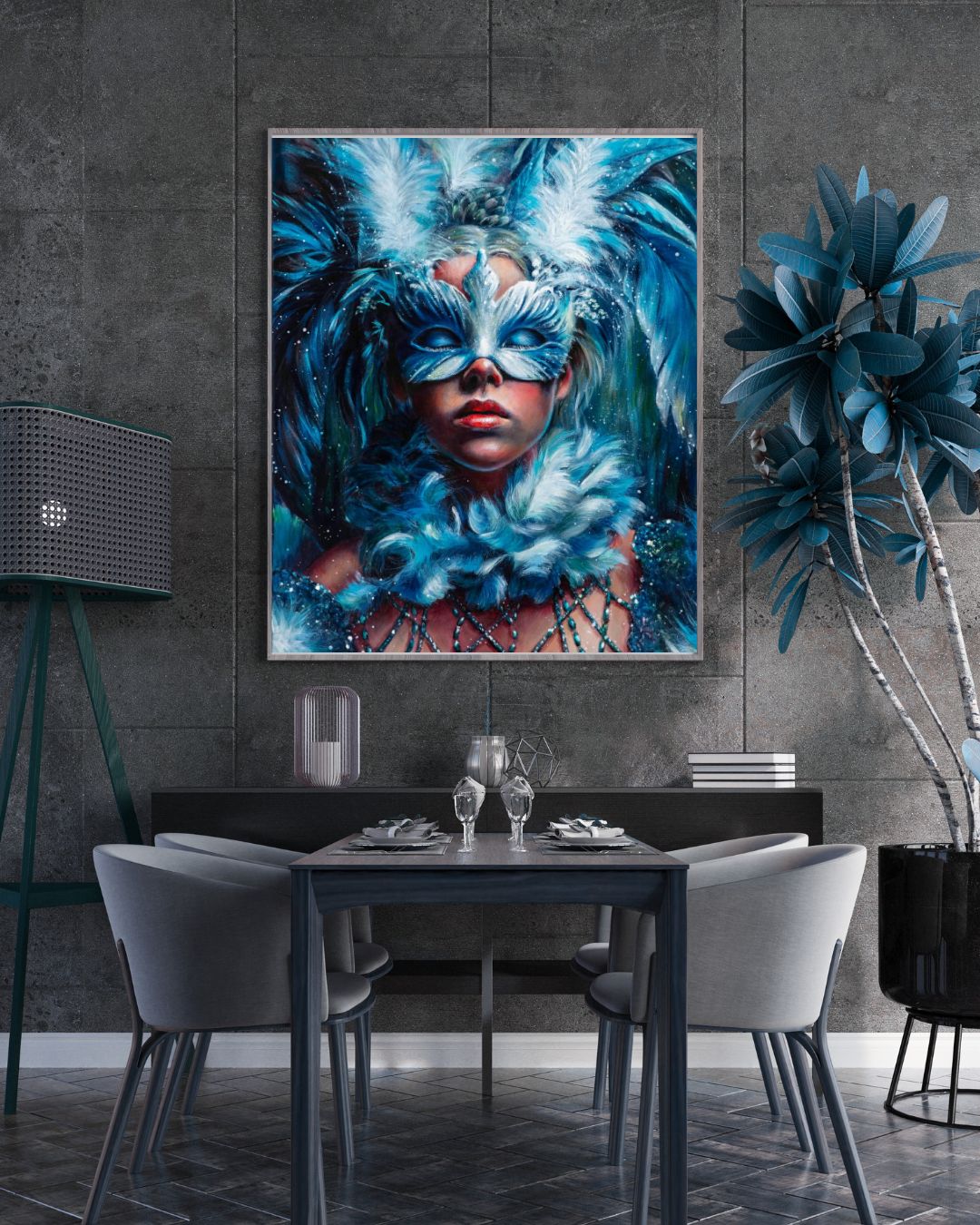 Bilde av Marit Spilde - Feathered Recilience laget av Marit Spilde, popart kunst fra Galleri2b