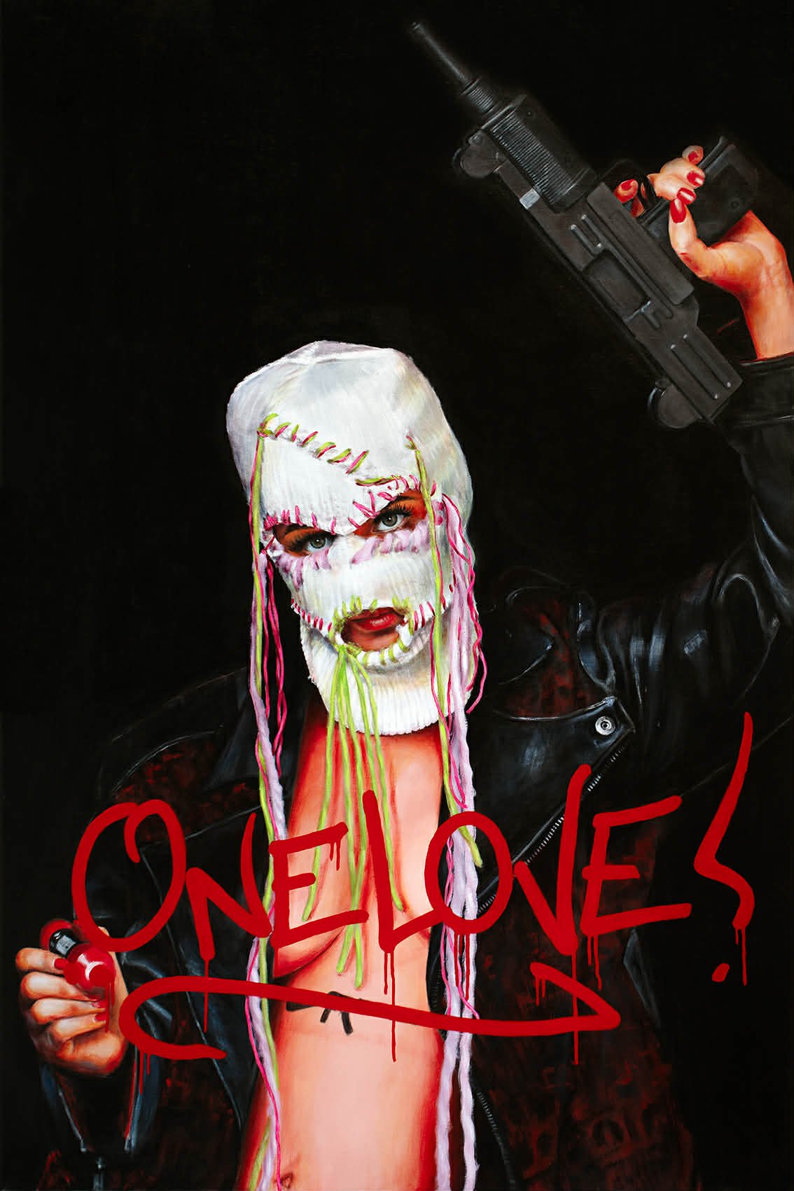 Bilde av Marit Spilde - One Love laget av Marit Spilde, popart kunst fra Galleri2b