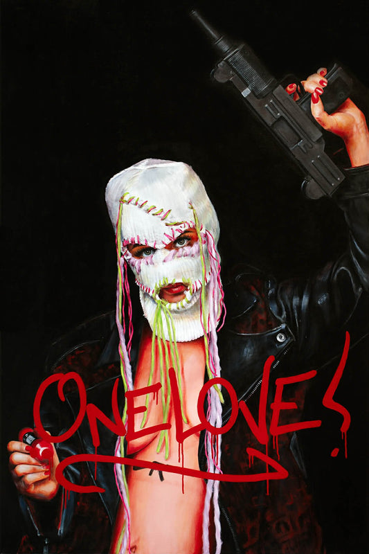 Bilde av Marit Spilde - One Love laget av Marit Spilde, popart kunst fra Galleri2b