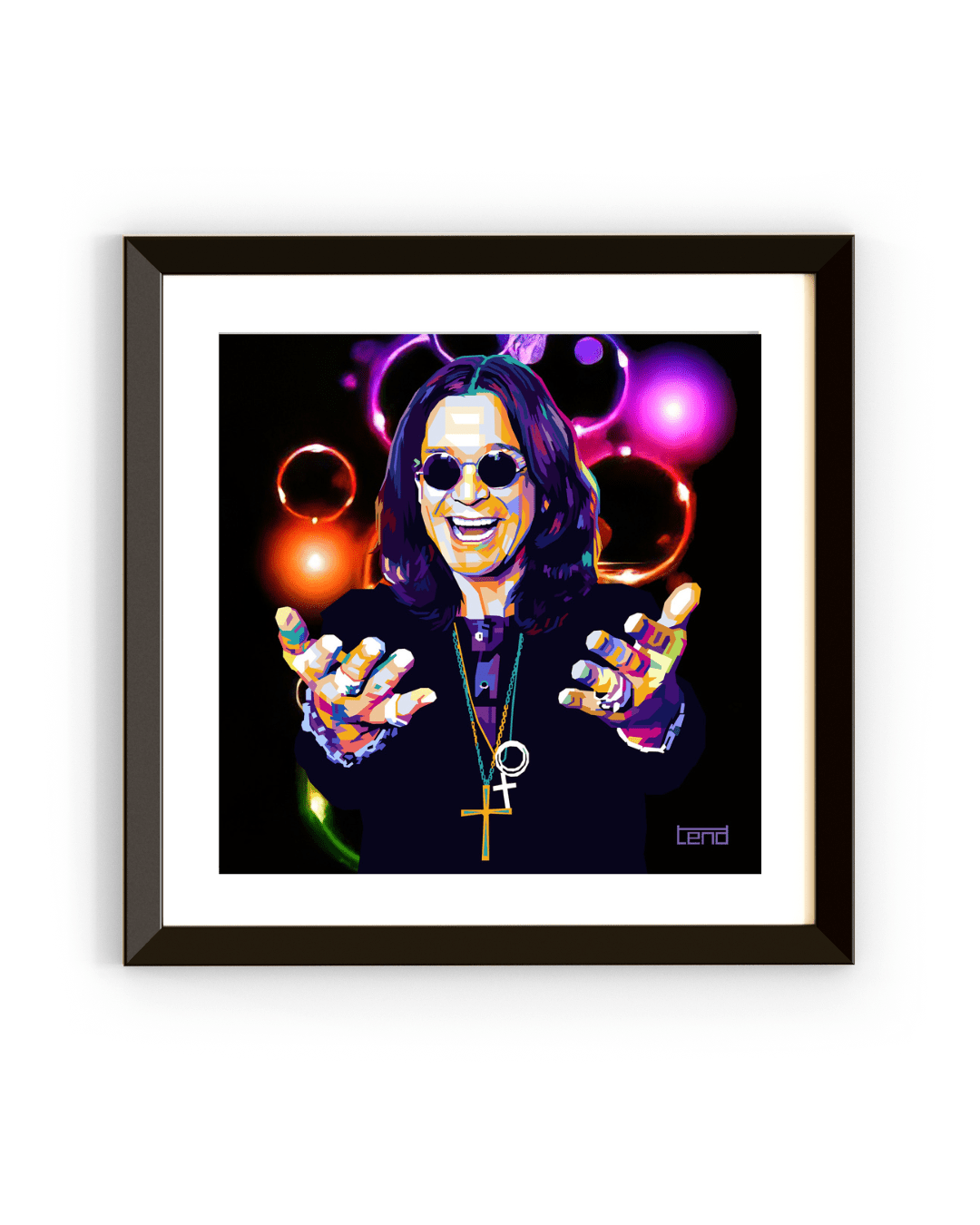 Bilde av Ozzy Osbourne – Pop Art - trykk av Torbjørn Endrerud (Tendart) laget av Torbjørn Endrerud, popart kunst fra Galleri2b