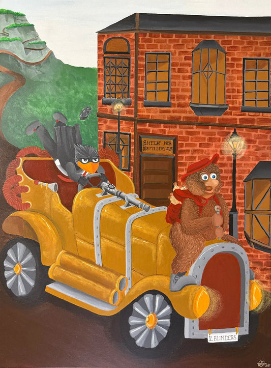 Bilde av Paintress Passion "Klampen i Bånn" laget av Paintress Passion, popart kunst fra Galleri2b