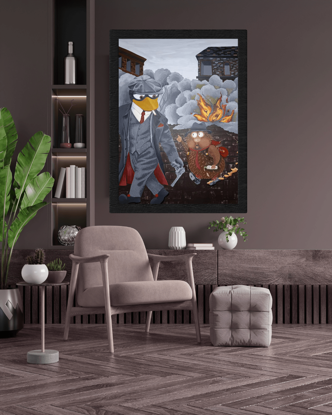 Bilde av Paintress Passion "Peakly" laget av Paintress Passion, popart kunst fra Galleri2b