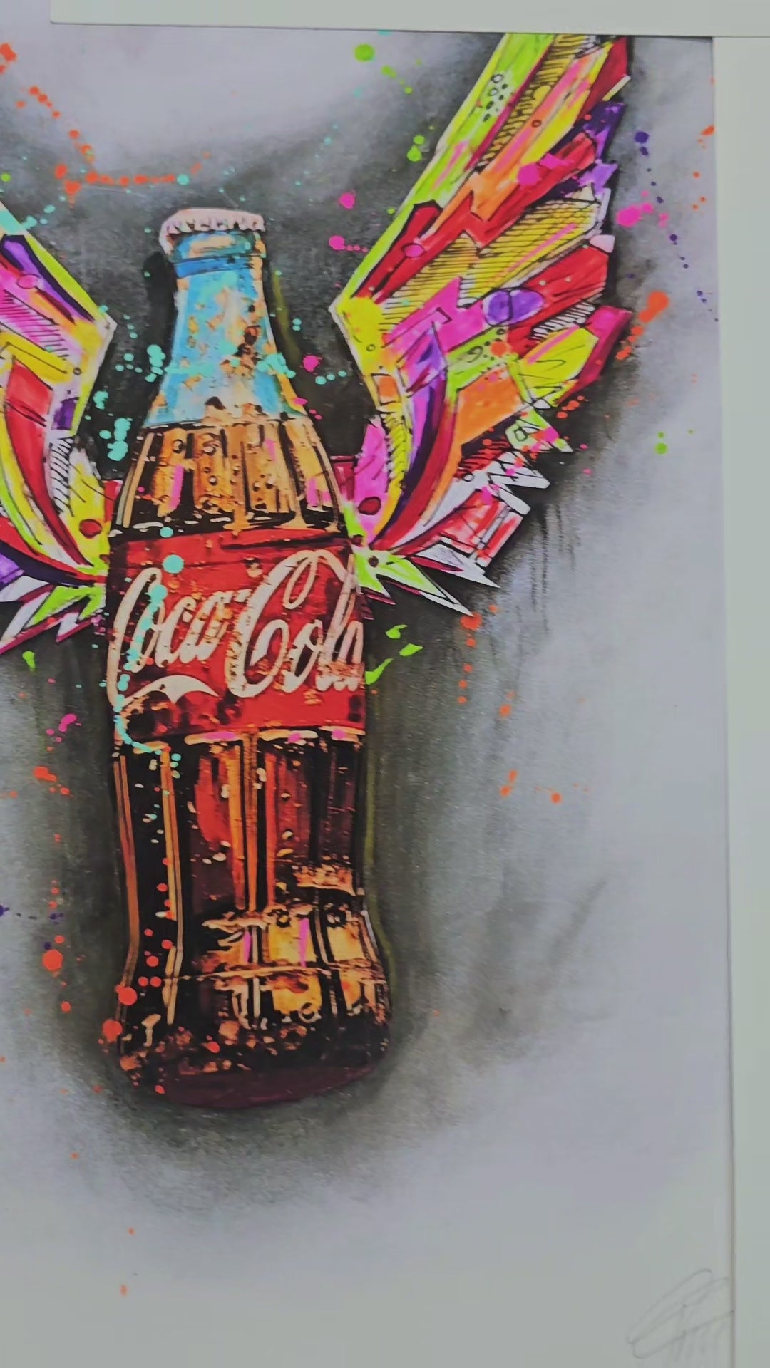 Video av trykket "Soda pop" av Fru Bugge og Kokkoart 
