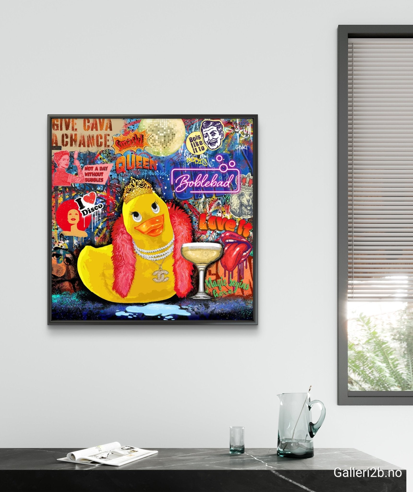 Bilde av Rino Larsen "Bade Anna" laget av Rino Larsen, popart kunst fra Galleri2b