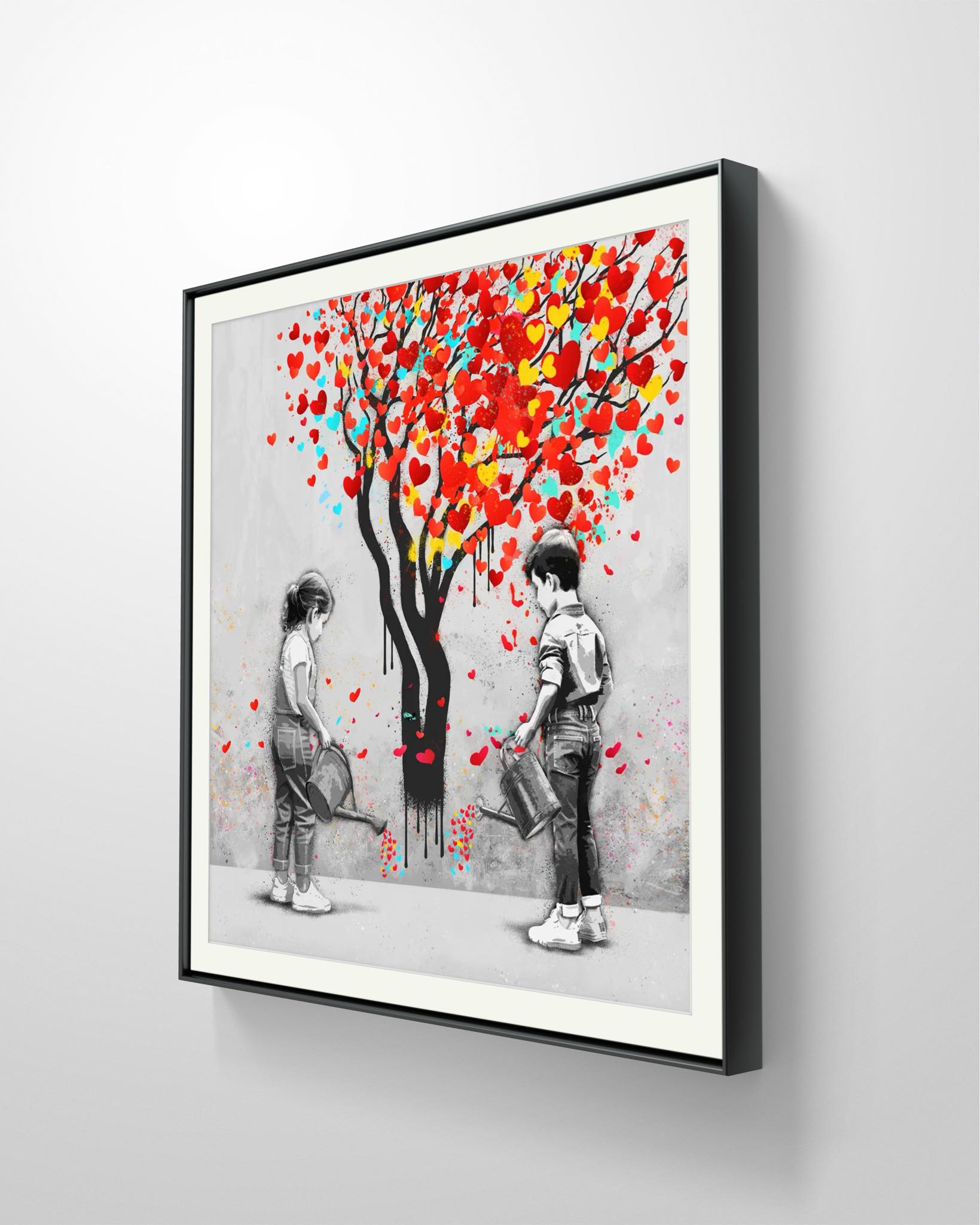 Bilde av Rino Larsen "Caring" laget av Rino Larsen, popart kunst fra Galleri2b