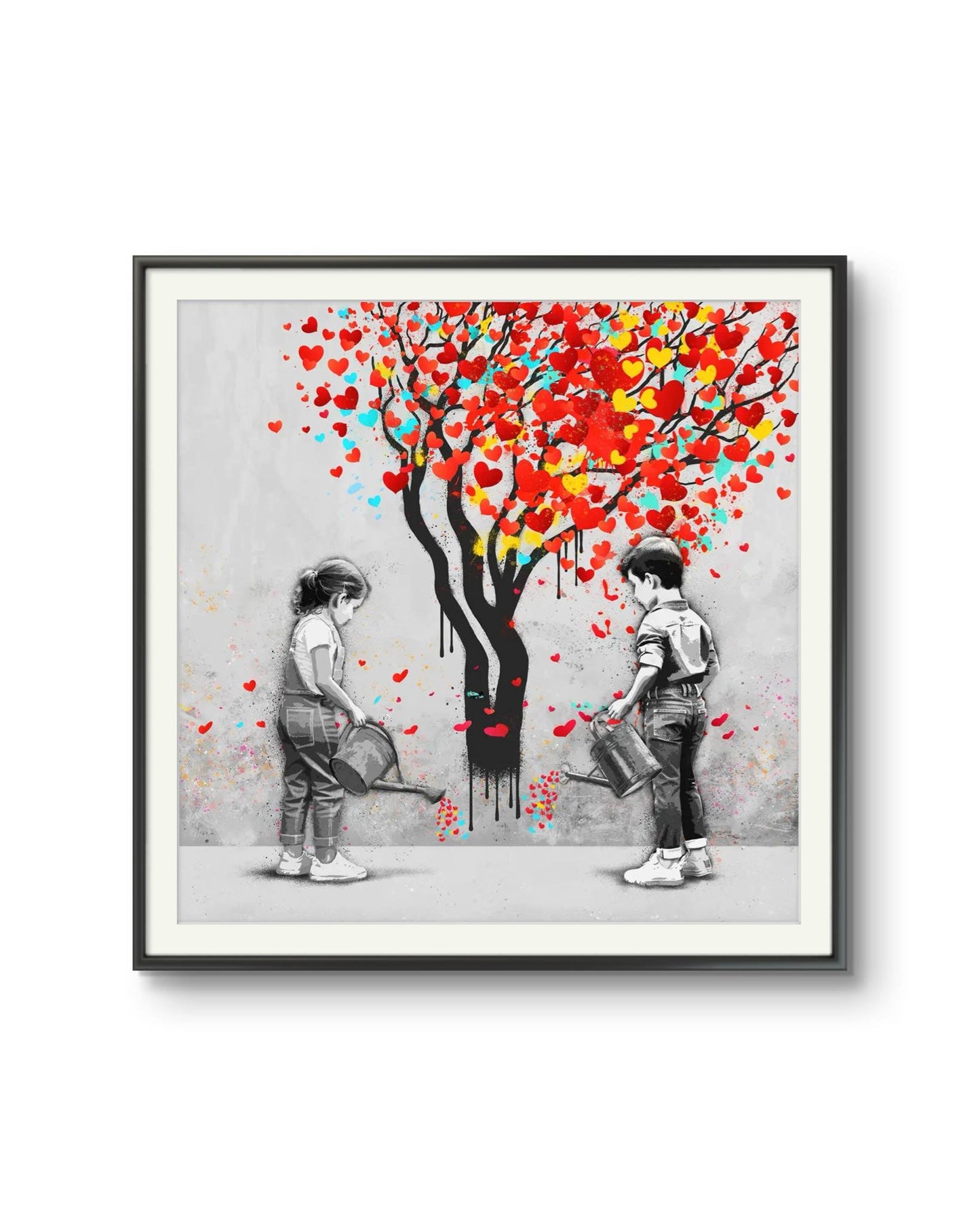 Bilde av Rino Larsen "Caring" laget av Rino Larsen, popart kunst fra Galleri2b