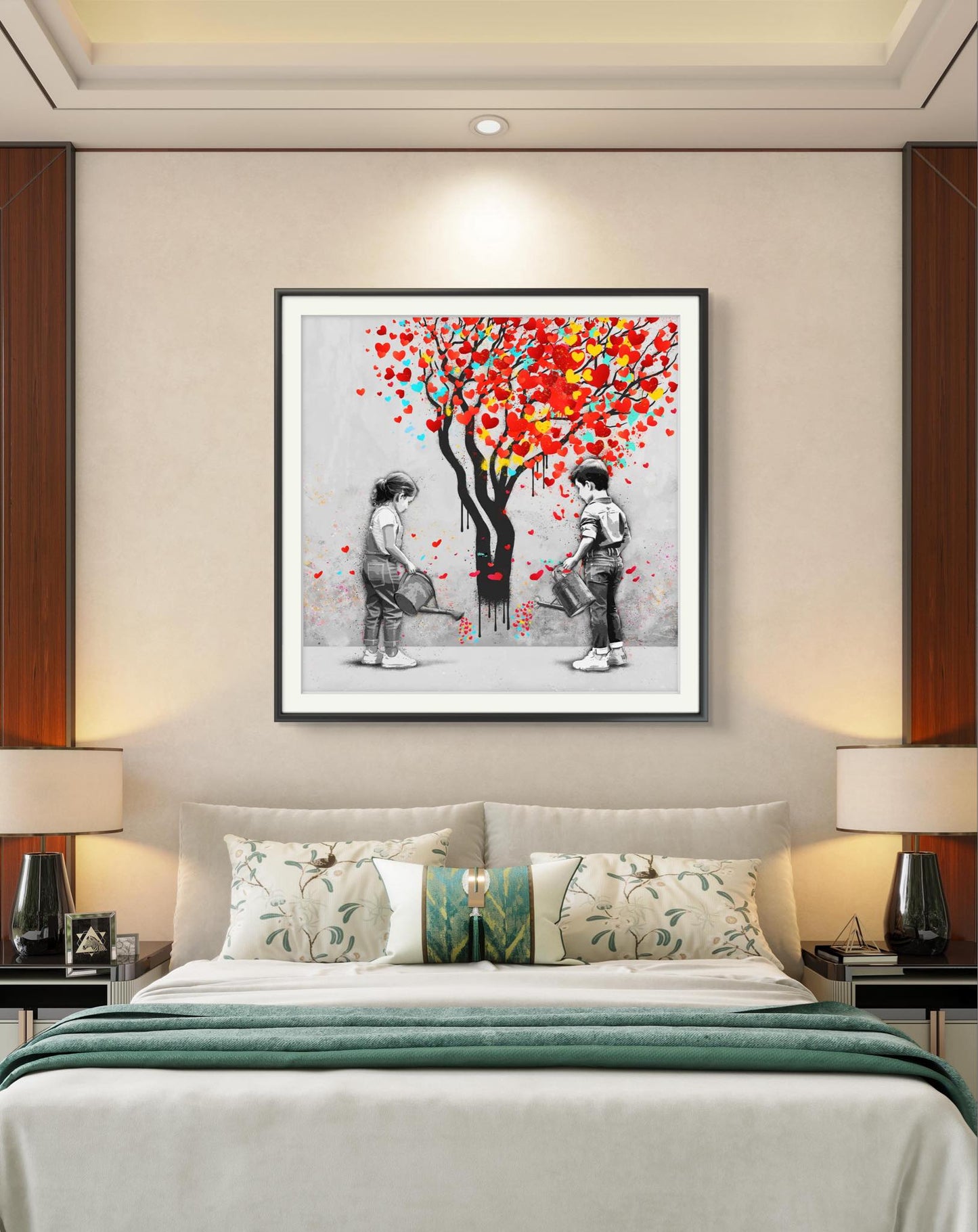 Bilde av Rino Larsen "Caring" laget av Rino Larsen, popart kunst fra Galleri2b