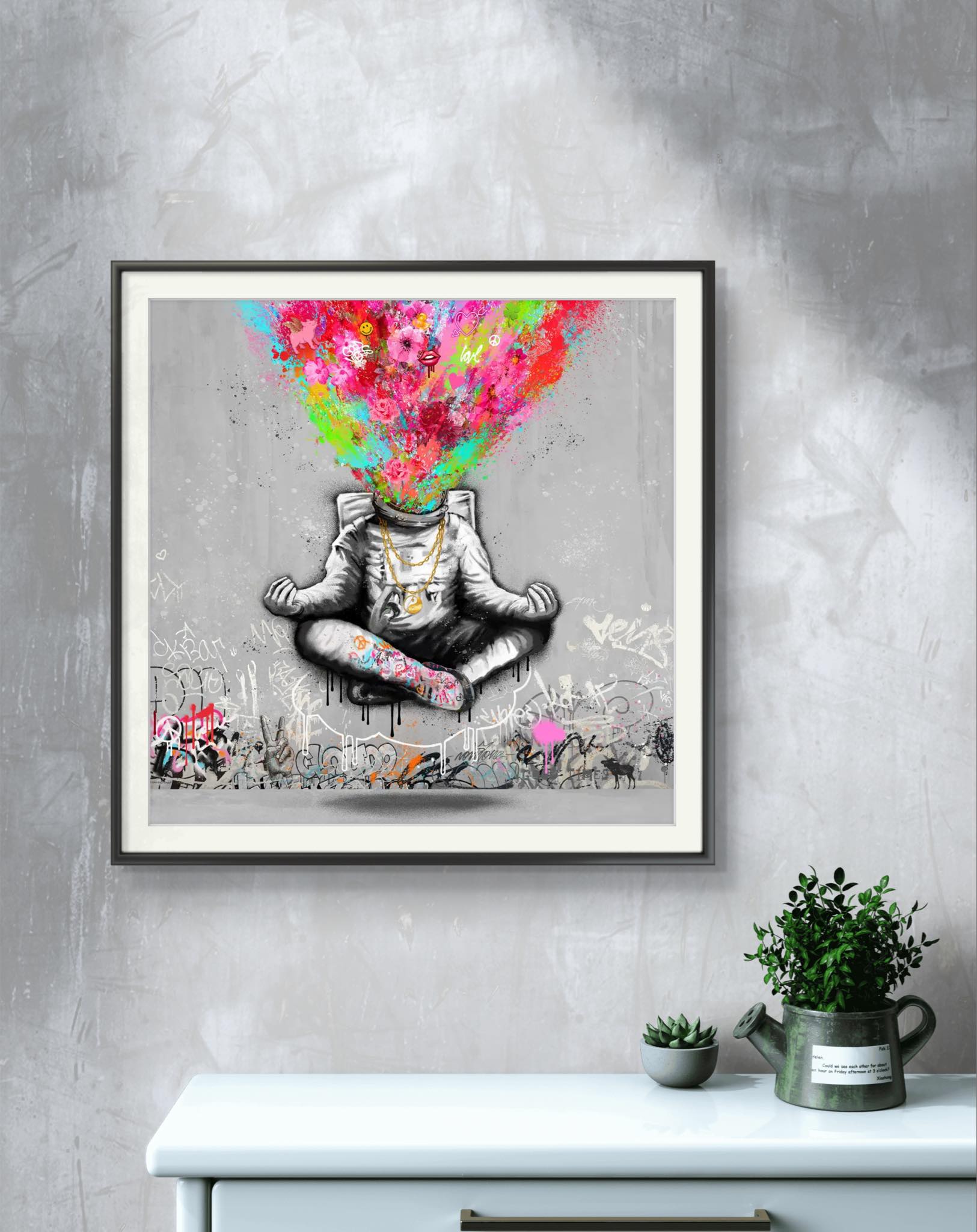 Bilde av Rino Larsen "Cloud 9" laget av Rino Larsen, popart kunst fra Galleri2b