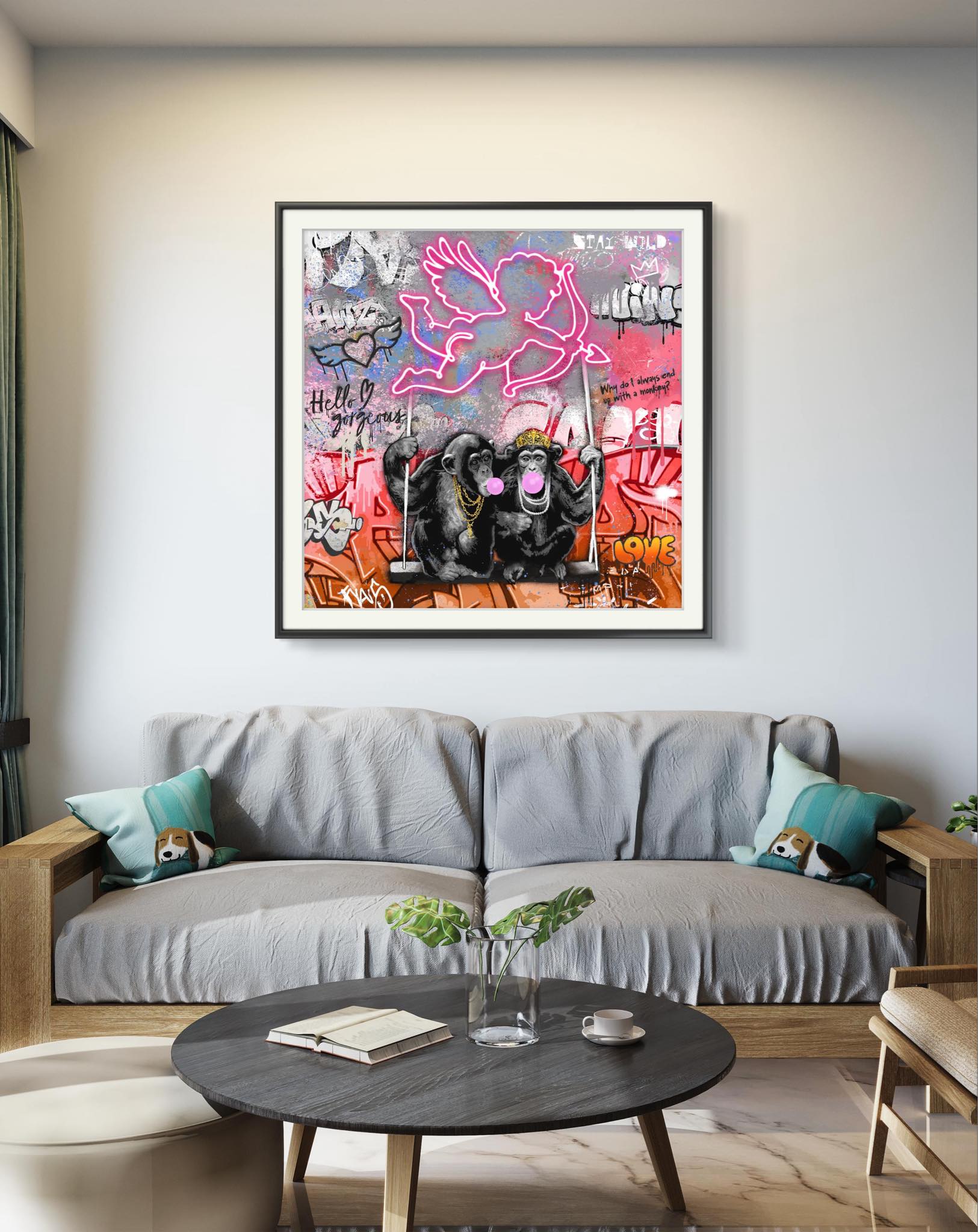 Bilde av Rino Larsen "Cupido" laget av Rino Larsen, popart kunst fra Galleri2b