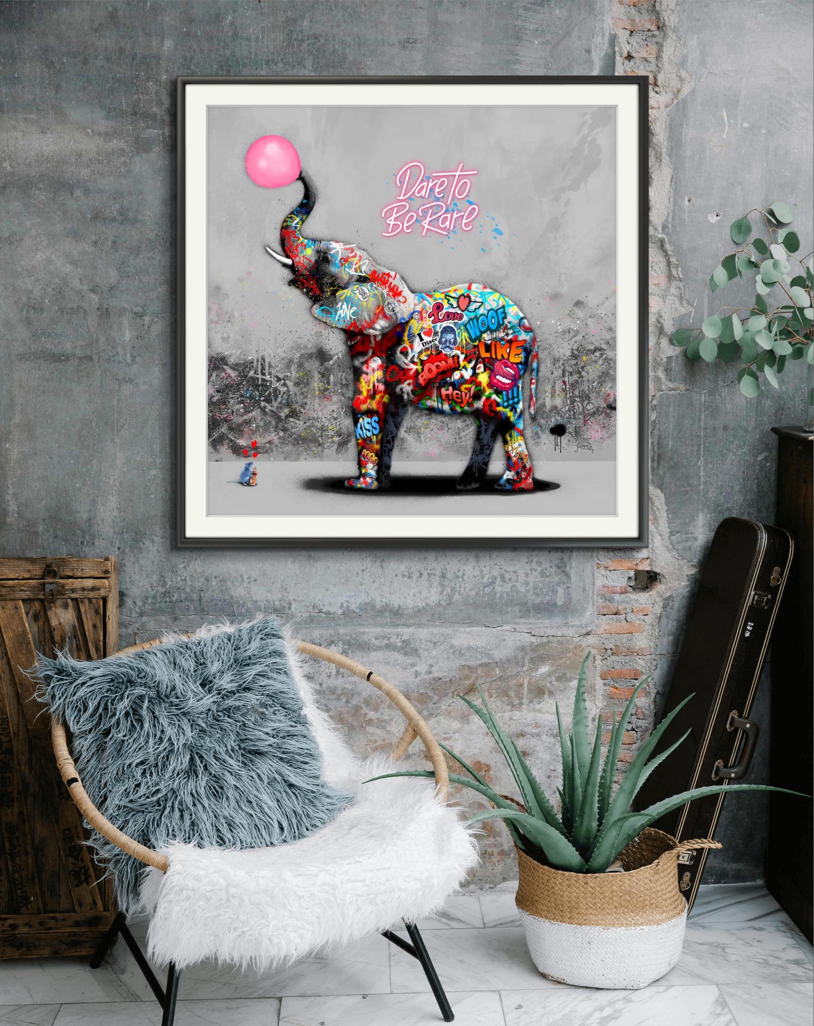 Bilde av Rino Larsen "Dare" laget av Rino Larsen, popart kunst fra Galleri2b