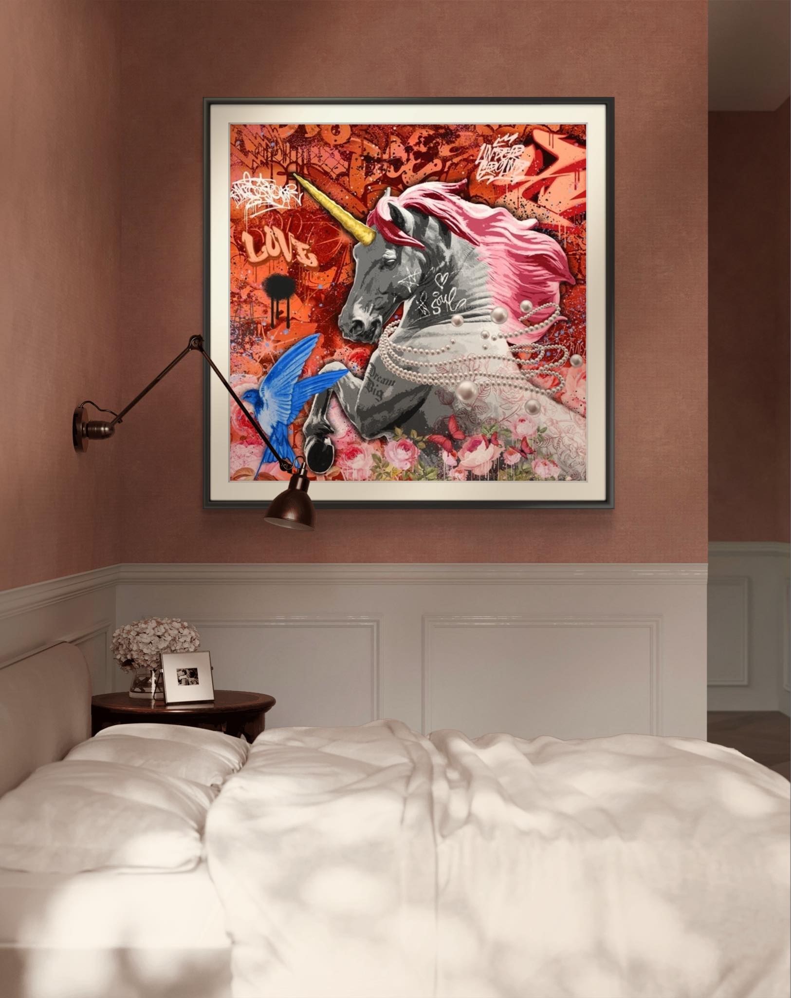 Bilde av Rino Larsen "Fantasia" laget av Rino Larsen, popart kunst fra Galleri2b