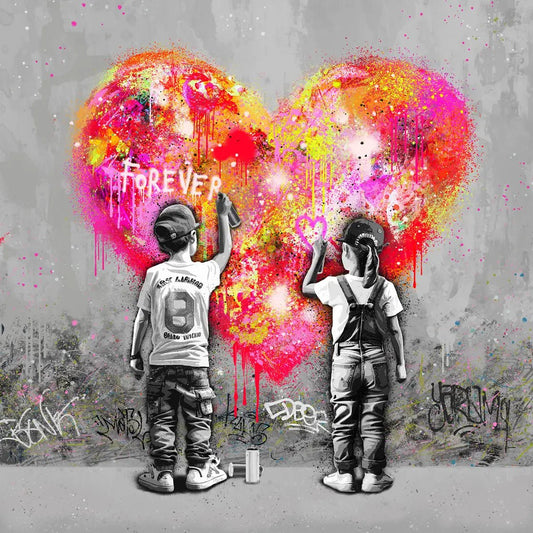 Bilde av Rino Larsen "Forever U" NYHET laget av Rino Larsen, popart kunst fra Galleri2b