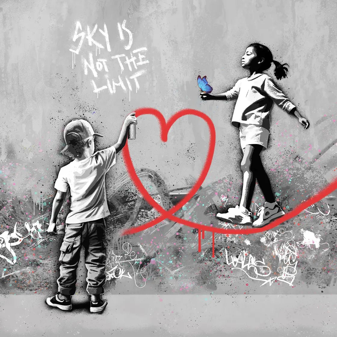 Bilde av Rino Larsen "Sky" NYHET laget av Rino Larsen, popart kunst fra Galleri2b