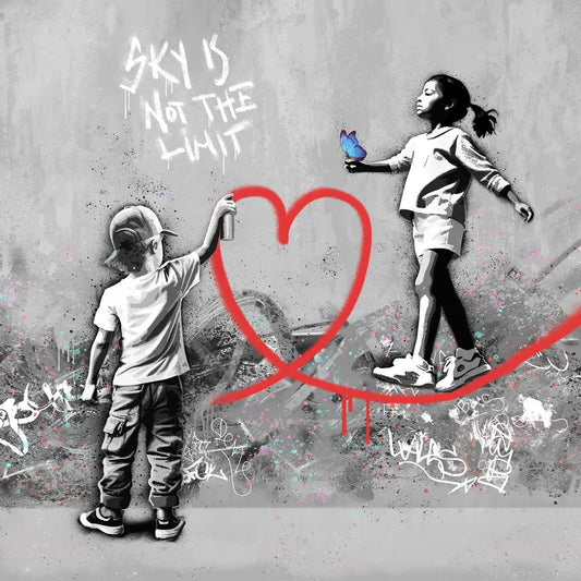 Bilde av Rino Larsen "Sky" NYHET laget av Rino Larsen, popart kunst fra Galleri2b