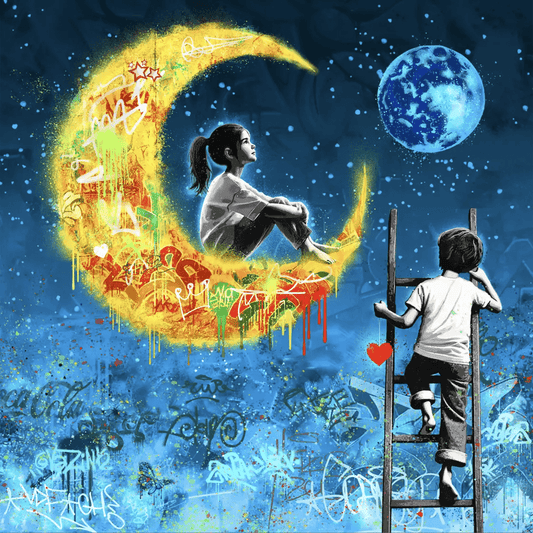 Bilde av Rino Larsen "Stargaze" laget av Rino Larsen, popart kunst fra Galleri2b